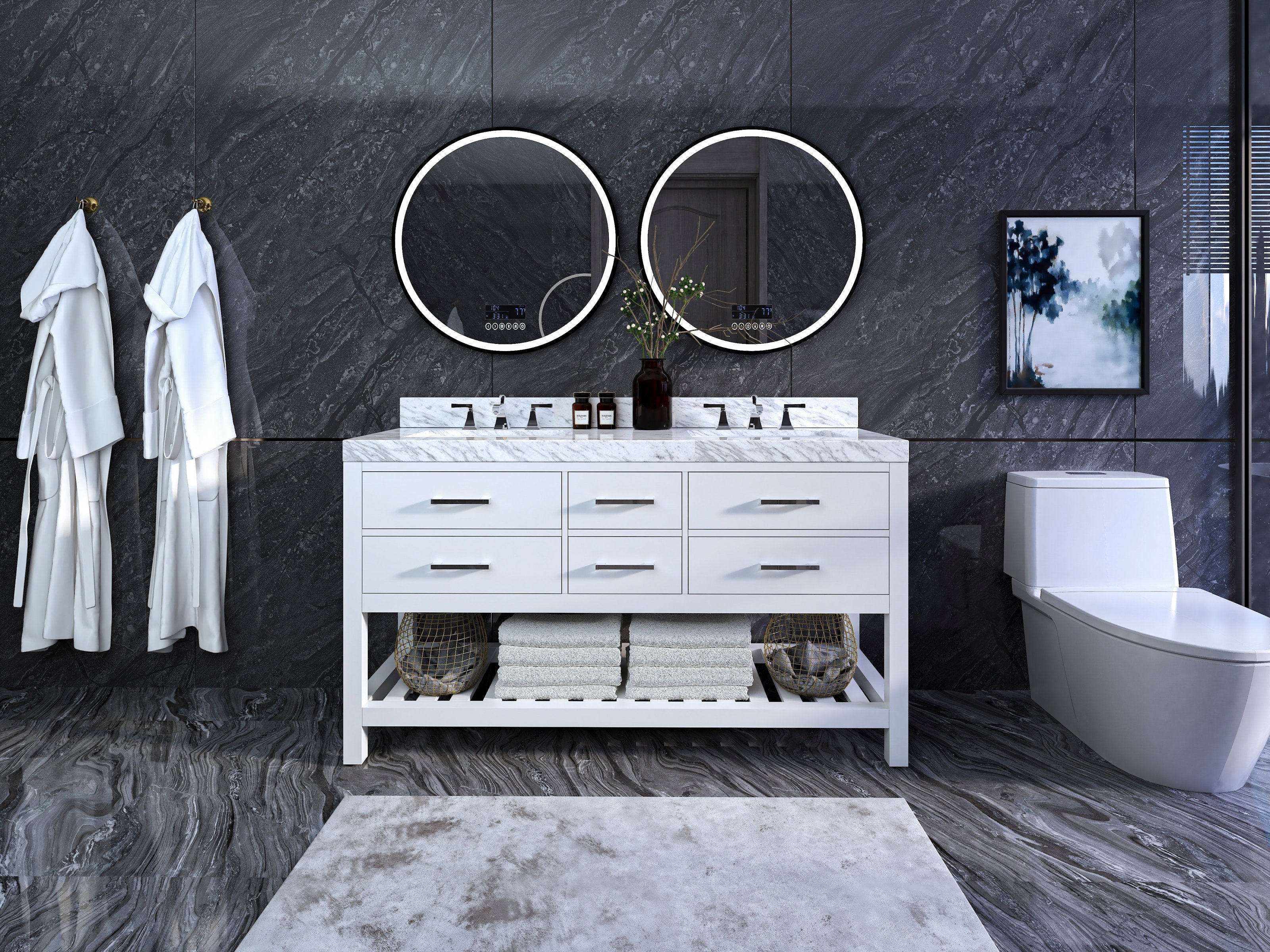 Surin 60" Double Sink Vanity