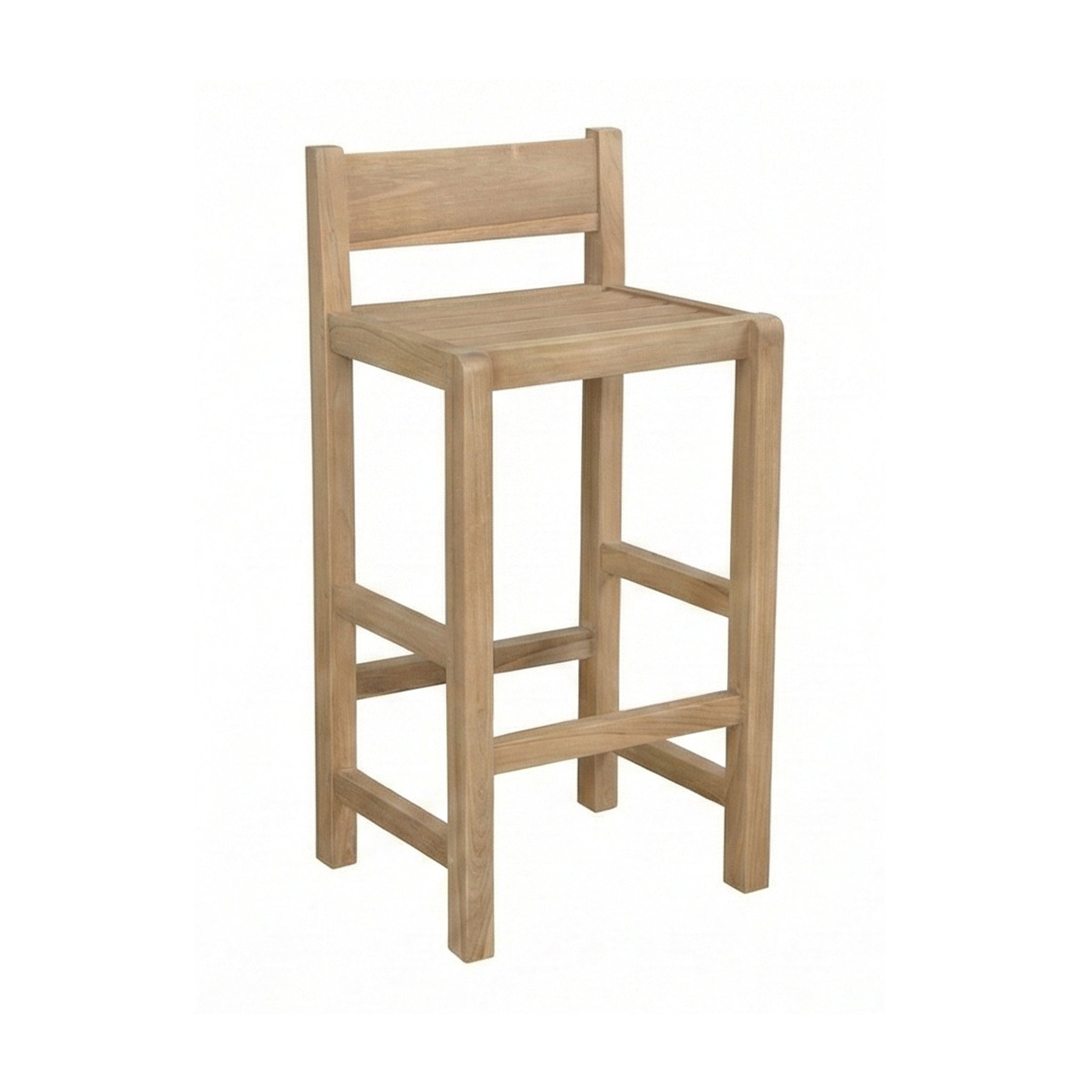 Andre Armless Teak Outdoor Bar Stool