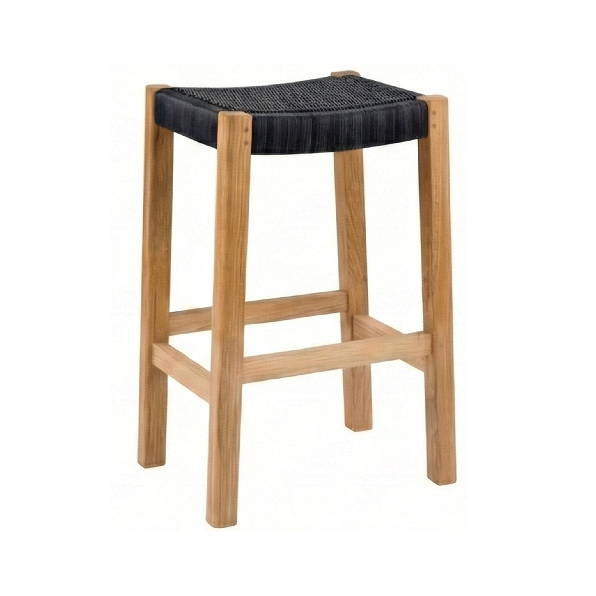 Henri Backless Teak Outdoor Bar Stool