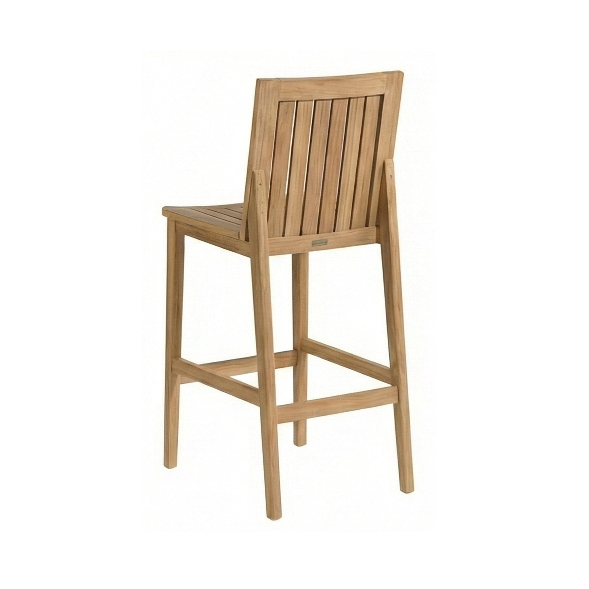 Jocelyn Armless Teak Outdoor Bar Stool