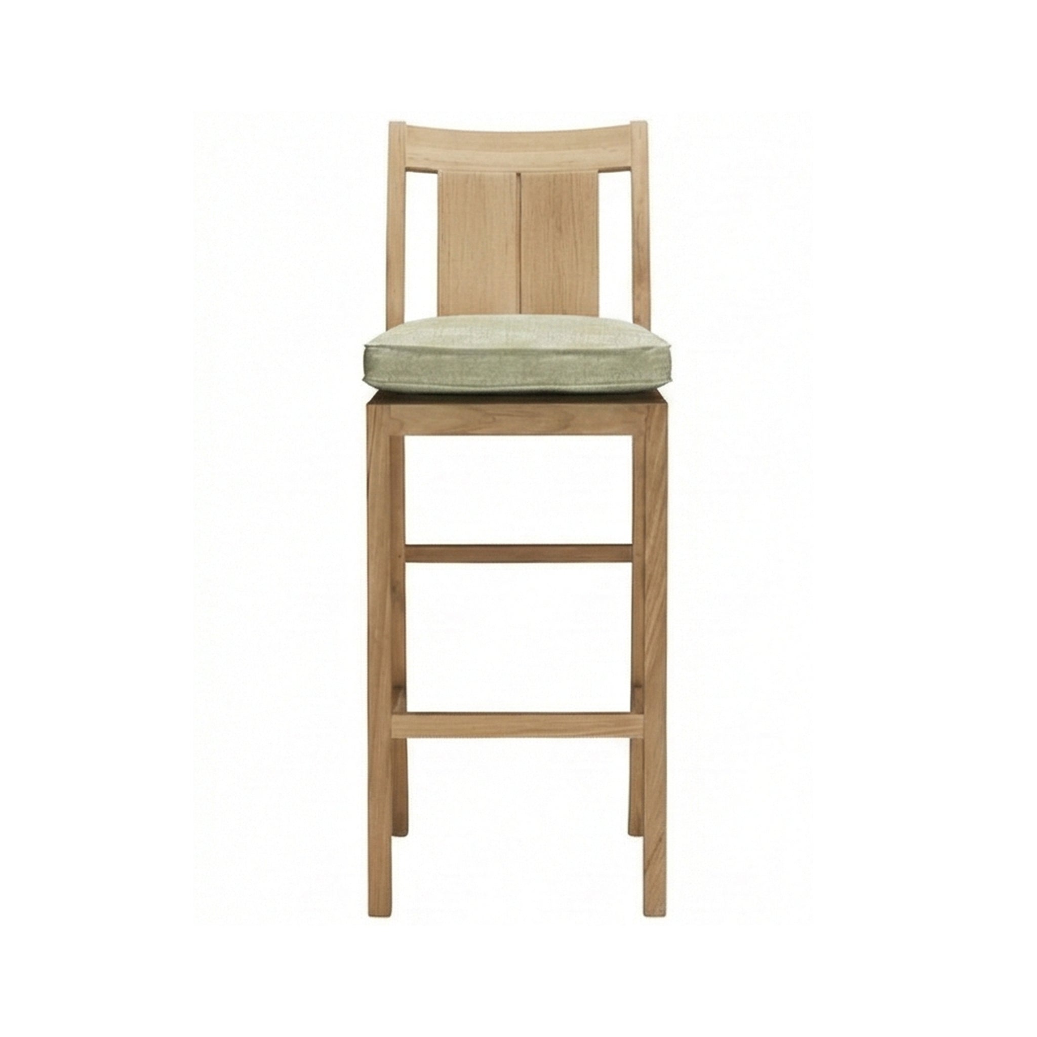 Leopold Armless Teak Outdoor Bar Stool