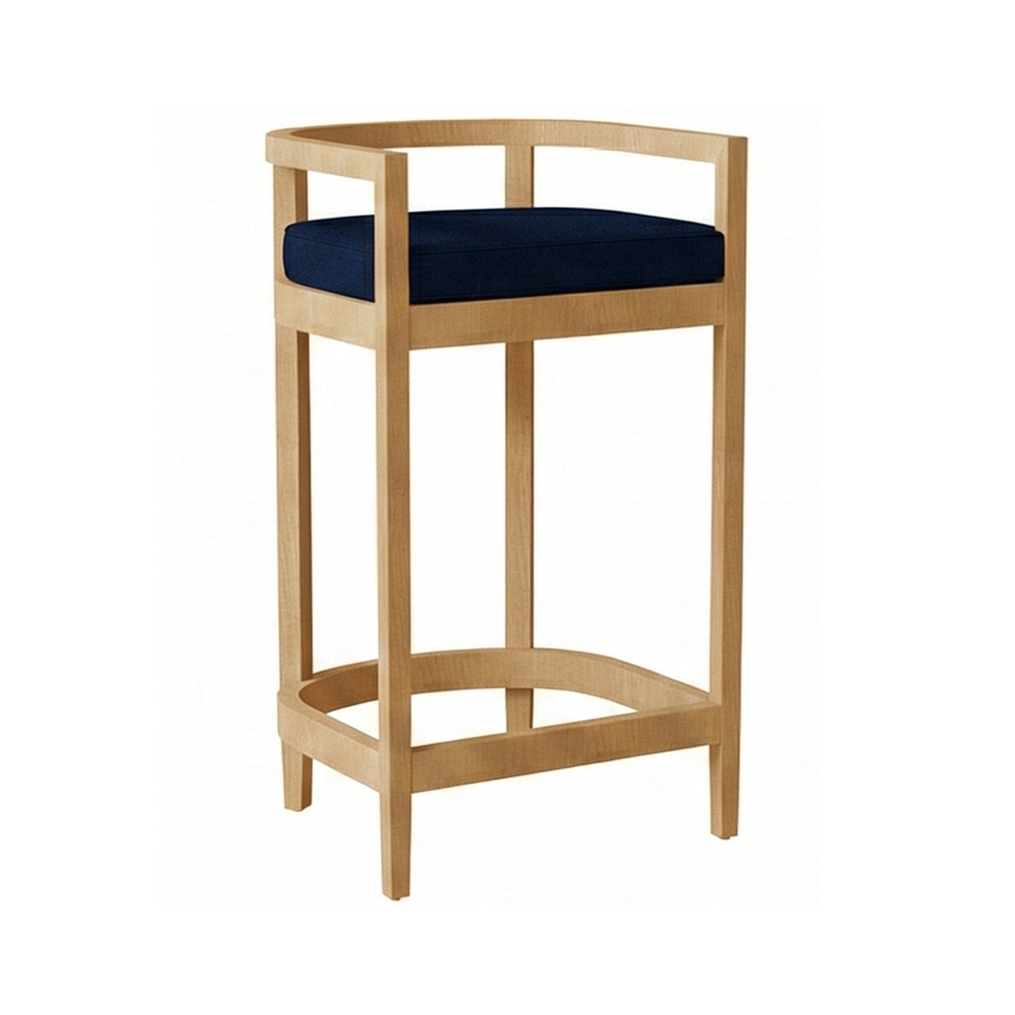 Lionel Teak Outdoor Bar Stool