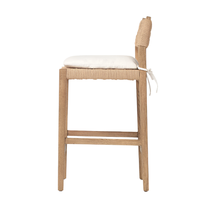 Muji Bar & Counter Stool - Oak And Papercord