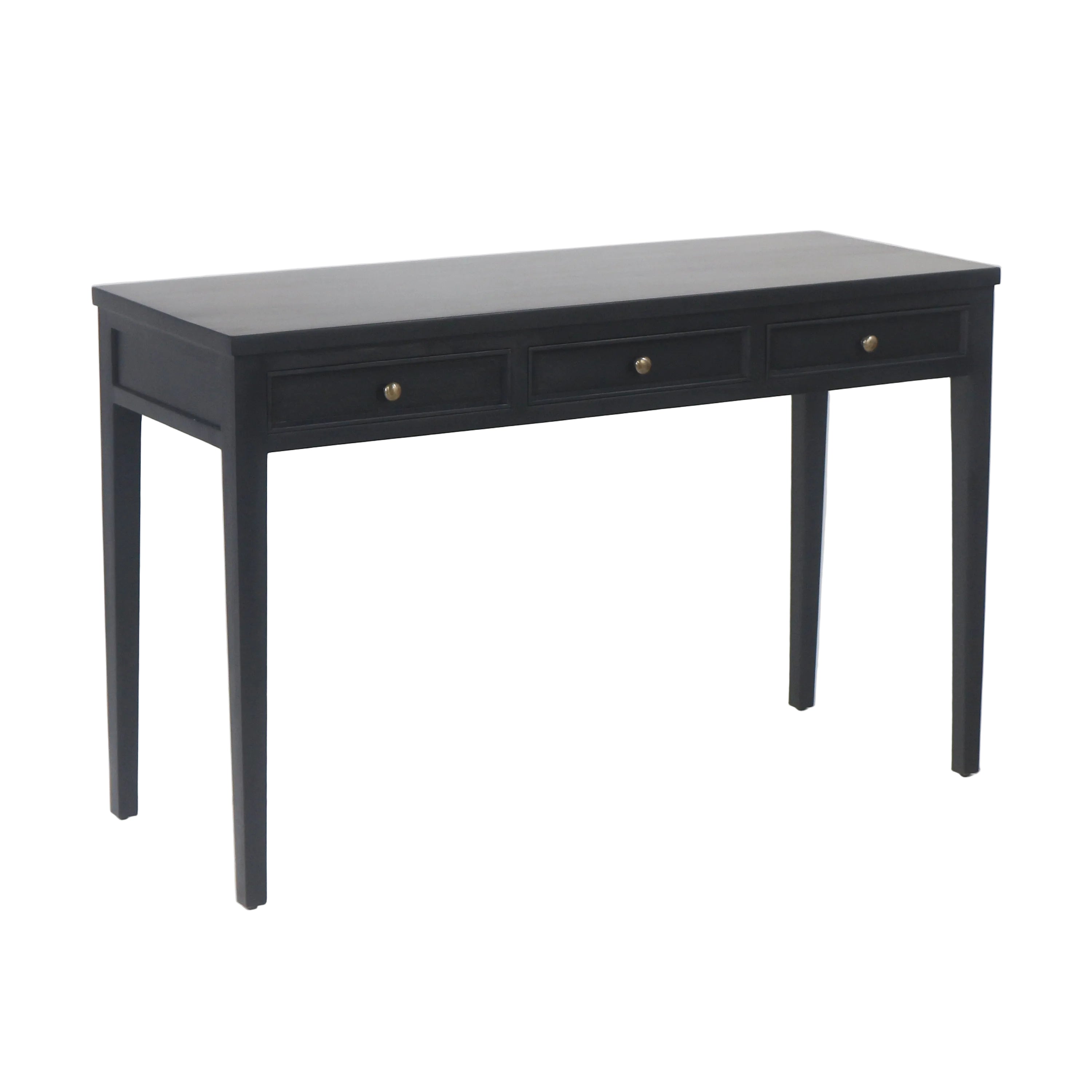 Mercallo Campaign Solid Wood Desk or Console Table with Drawers
