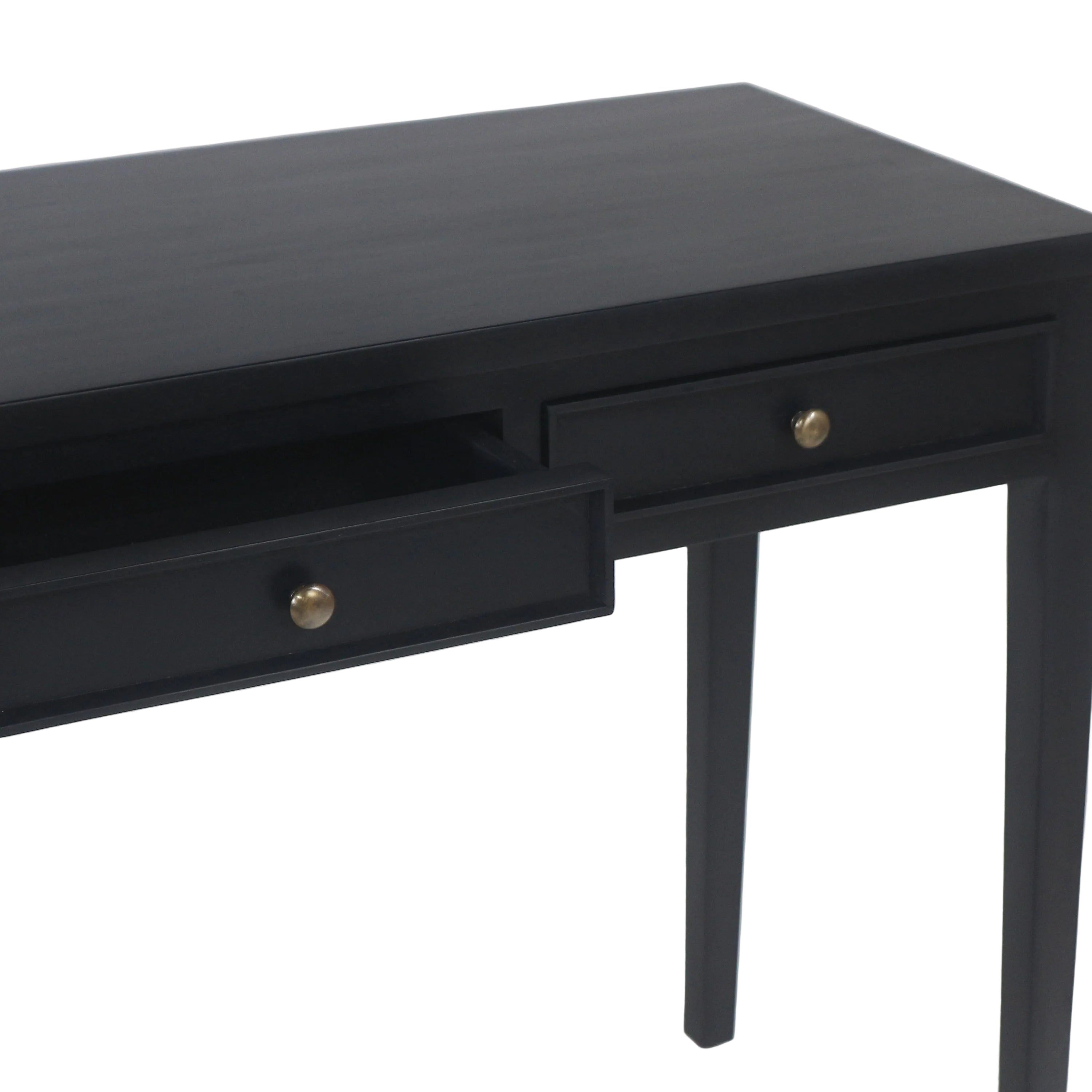 Mercallo Campaign Solid Wood Desk or Console Table with Drawers