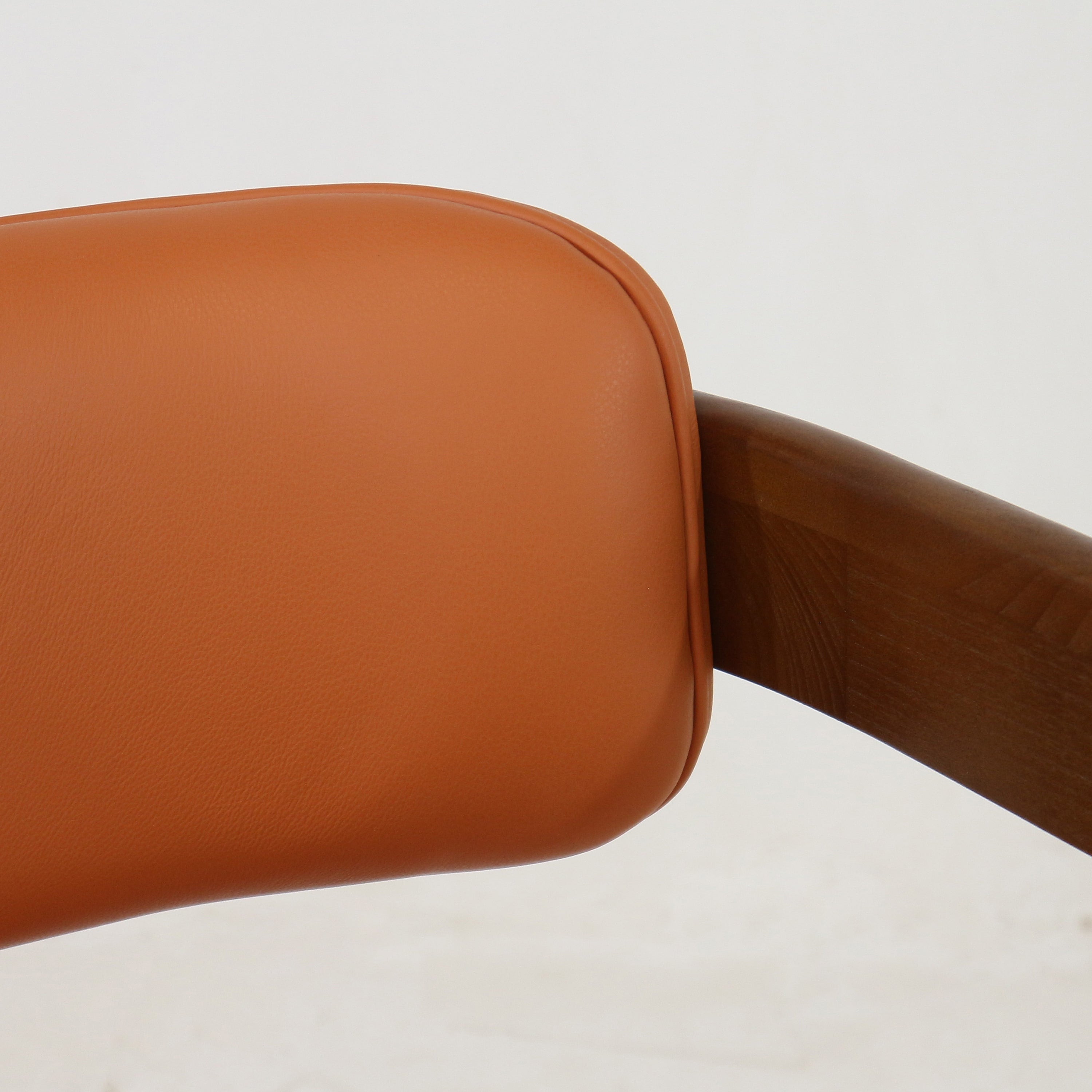 Pamplona Walnut Dining Chair with Rubio Monocoat Finish and Gruppo Mastrotto Leather