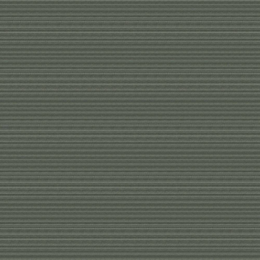 Close-up of sage-gray 100% polyester upholstery fabric showing subtle horizontal ribbed texture, contemporary style suitable for sofas.