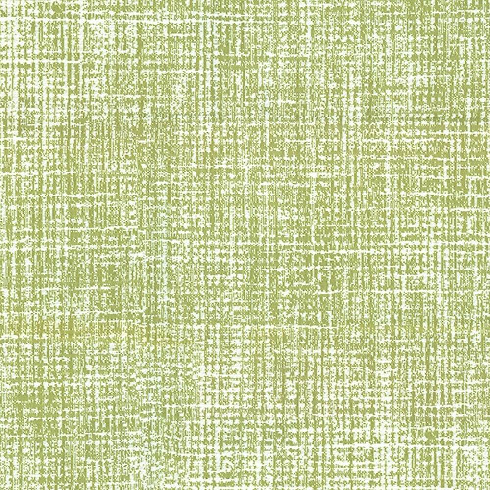 Close-up swatch of light green and white crosshatch upholstery fabric with a textured woven look, 100% polyester, suitable for contemporary sofas and indoor upholstery (55" width).