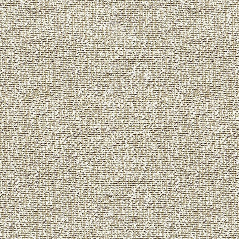 Close-up of beige woven upholstery fabric in a neutral cream tone, 100% polyester with a textured weave ideal for contemporary sofas.