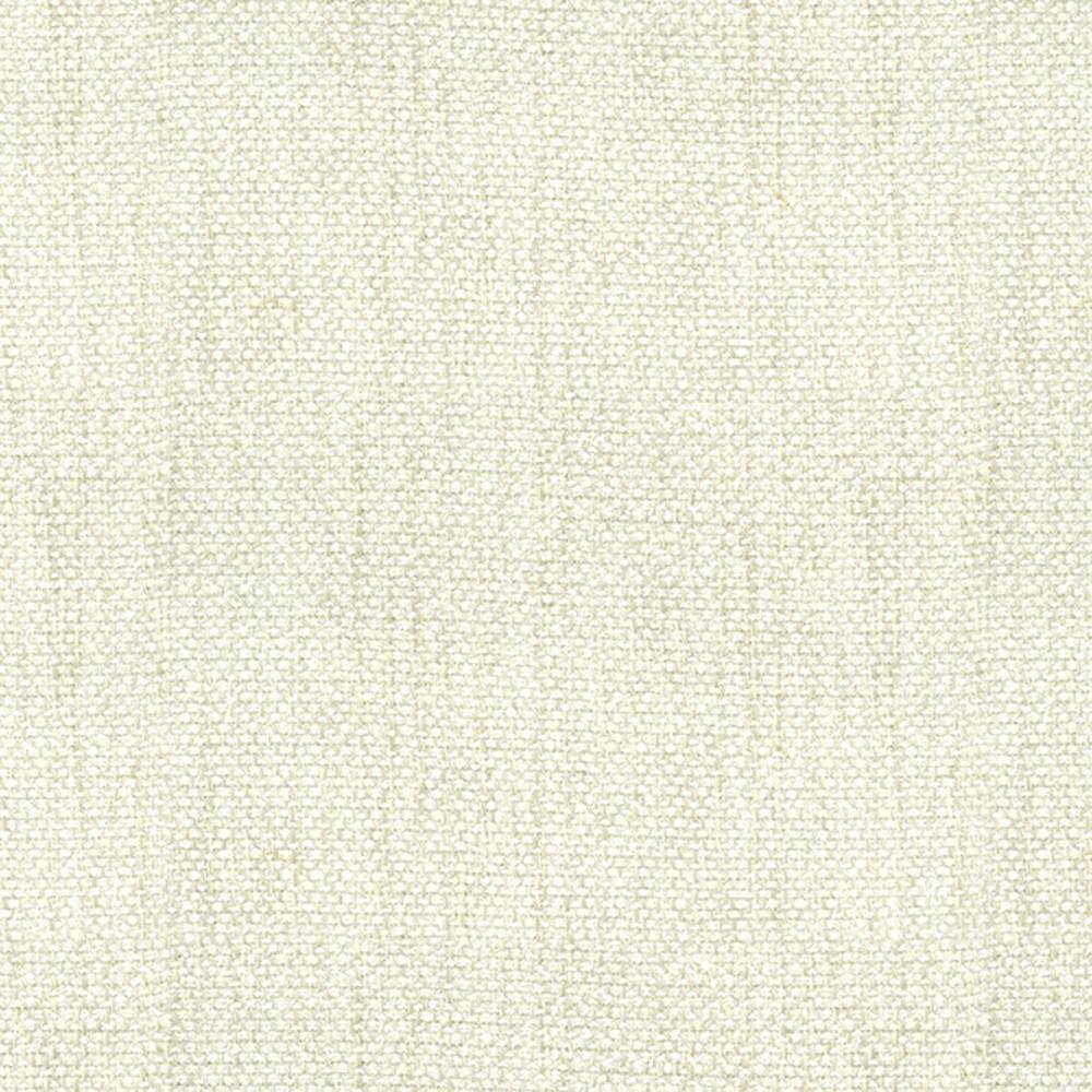 Close-up of an ivory cream woven upholstery fabric swatch in 100% polyester, showing a fine textured basketweave ideal for sofa upholstery.