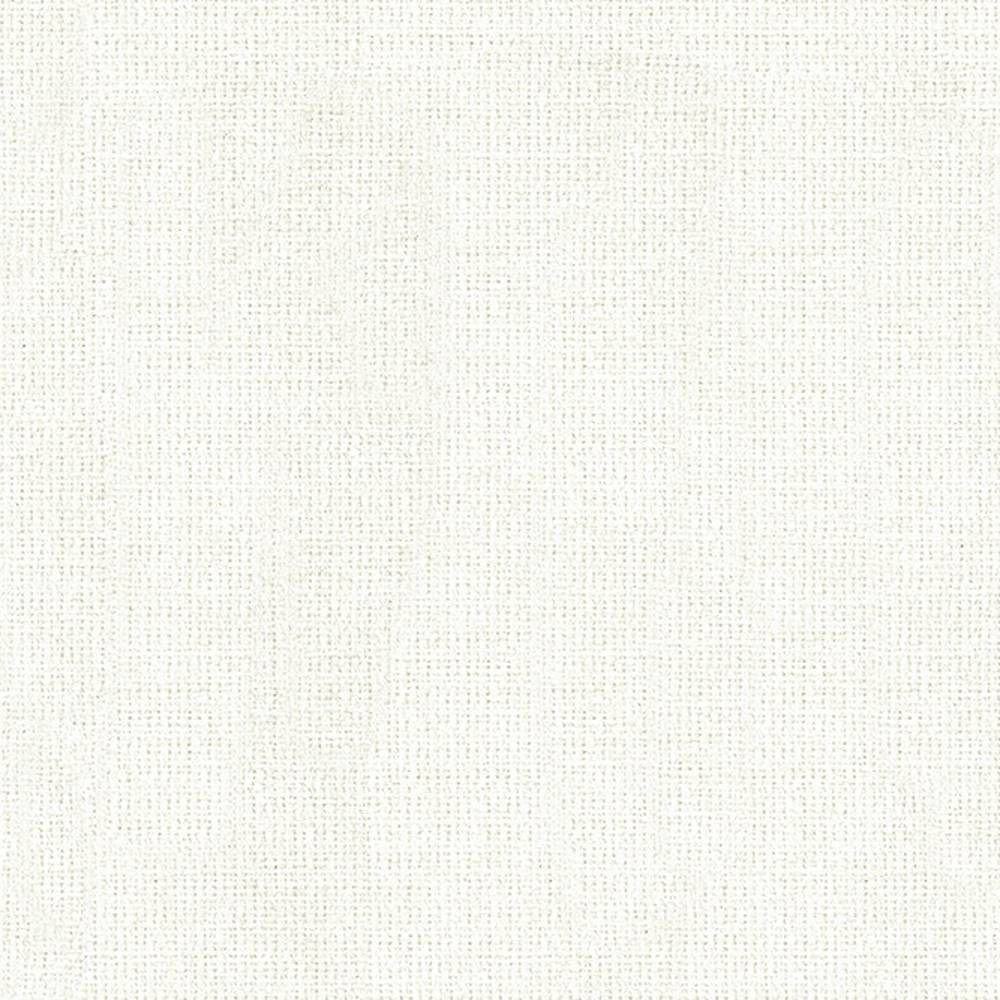 Close-up of off-white 100% polyester upholstery fabric showing a subtle woven, linen-like texture ideal for sofas and soft seating.
