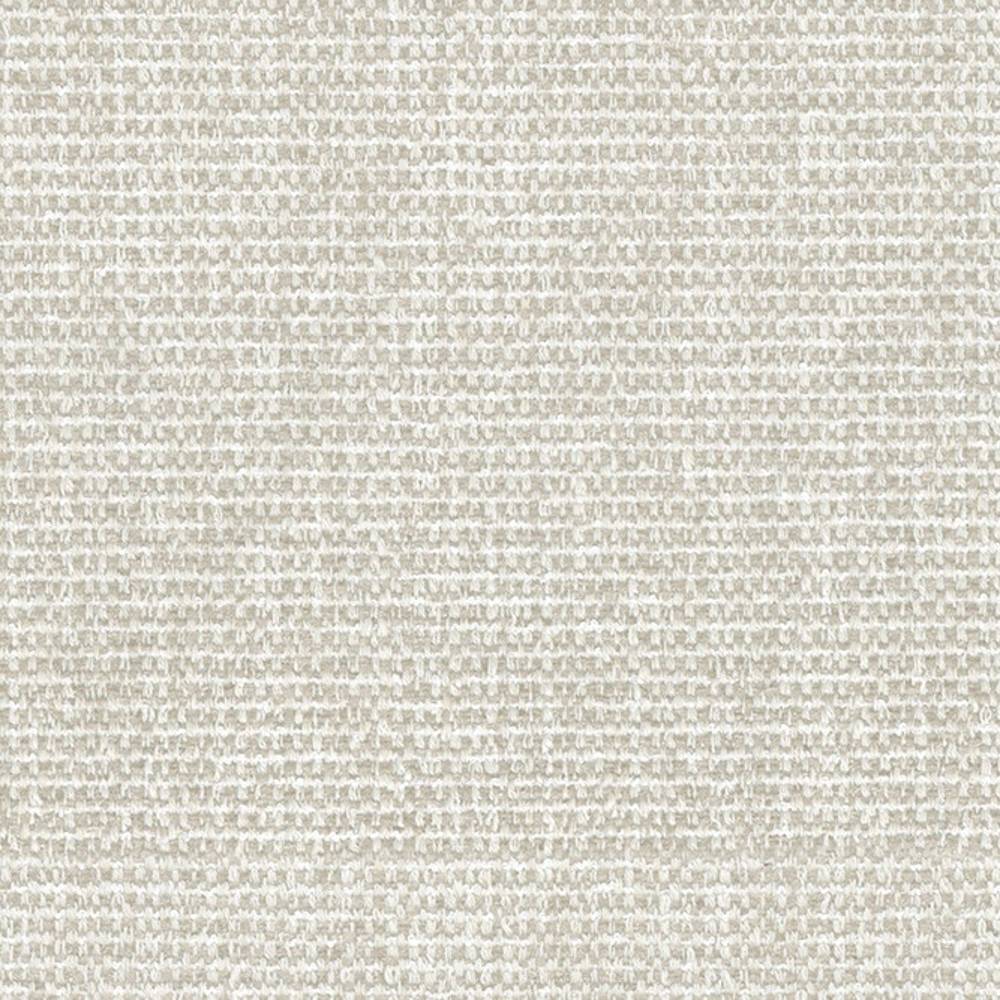 Close-up of light cream-beige woven upholstery fabric showing a subtle textured weave; 75% polyester, 5% linen and 20% viscose blend ideal for contemporary sofas and office seating.
