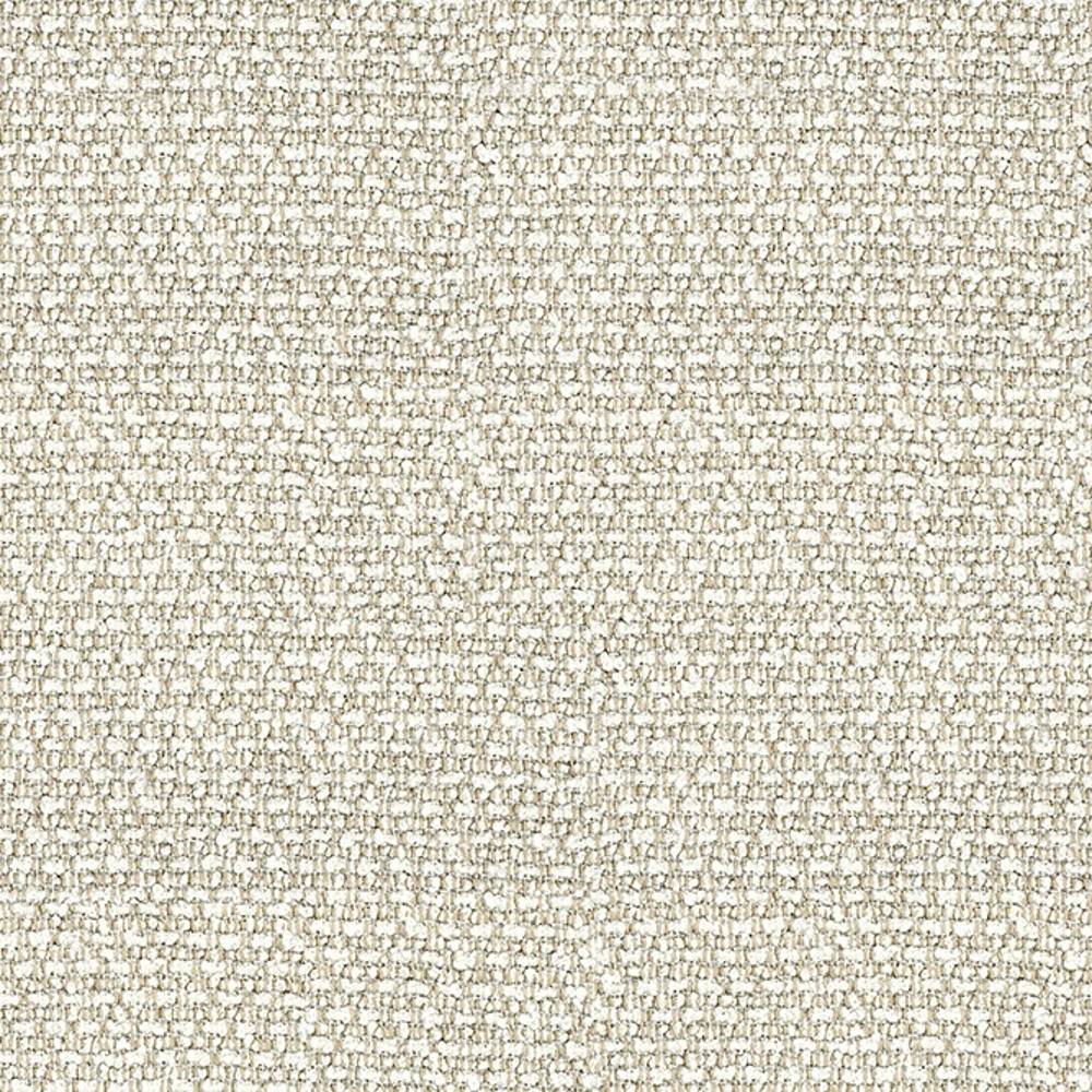 Close-up of cream woven 100% polyester upholstery fabric showing a subtle textured weave, ideal for contemporary sofas and neutral interior applications.