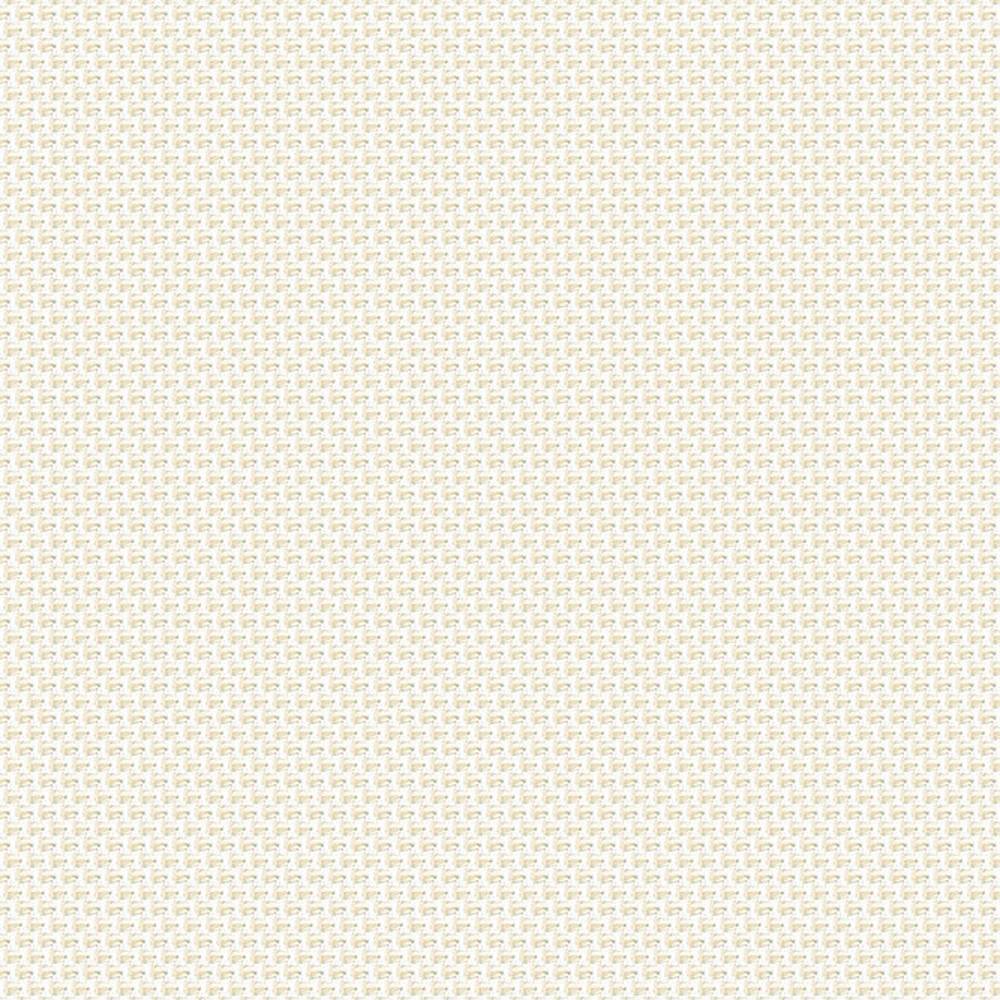 Close-up of beige cream woven upholstery fabric swatch showing a small textured basketweave pattern; 100% polyester suitable for modern sofas and office seating.