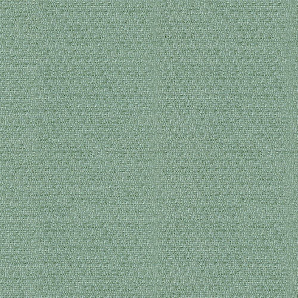 Close-up swatch of muted sage green woven upholstery fabric, 100% polyester, showing a tight, uniform texture suitable for indoor sofas and seating.