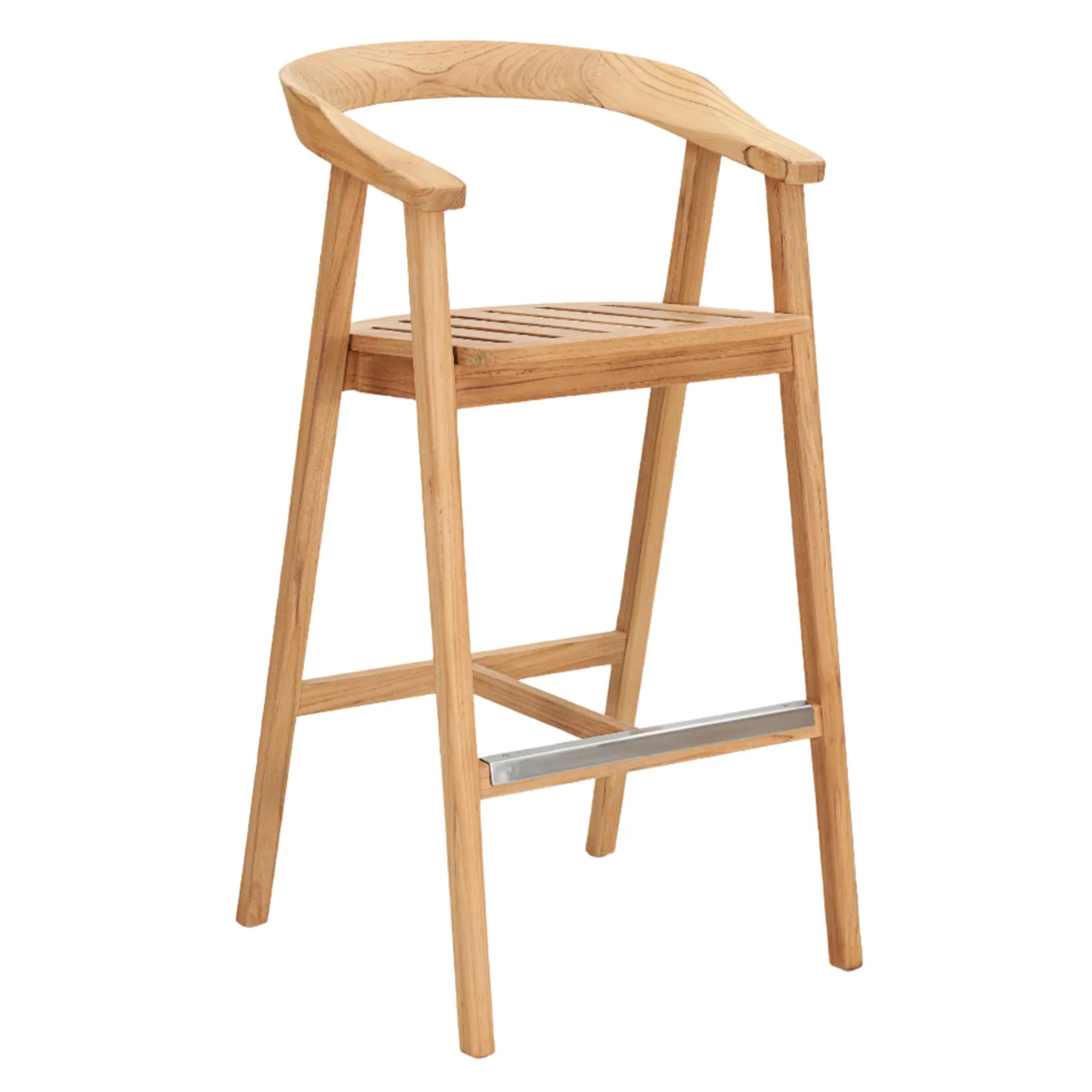 Georges Teak Outdoor Bar Stool