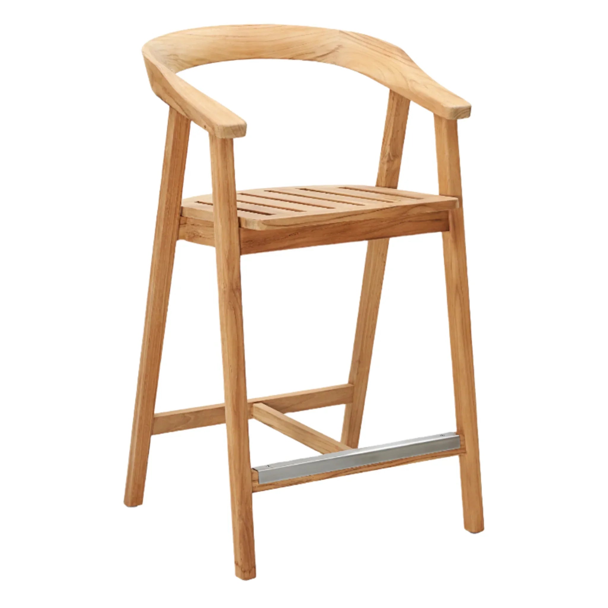 Georges Teak Outdoor Bar Stool