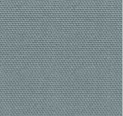 Close-up of light blue-gray woven outdoor fabric showing tight texture and subtle weave, suitable for a coastal modern upholstered sofa.