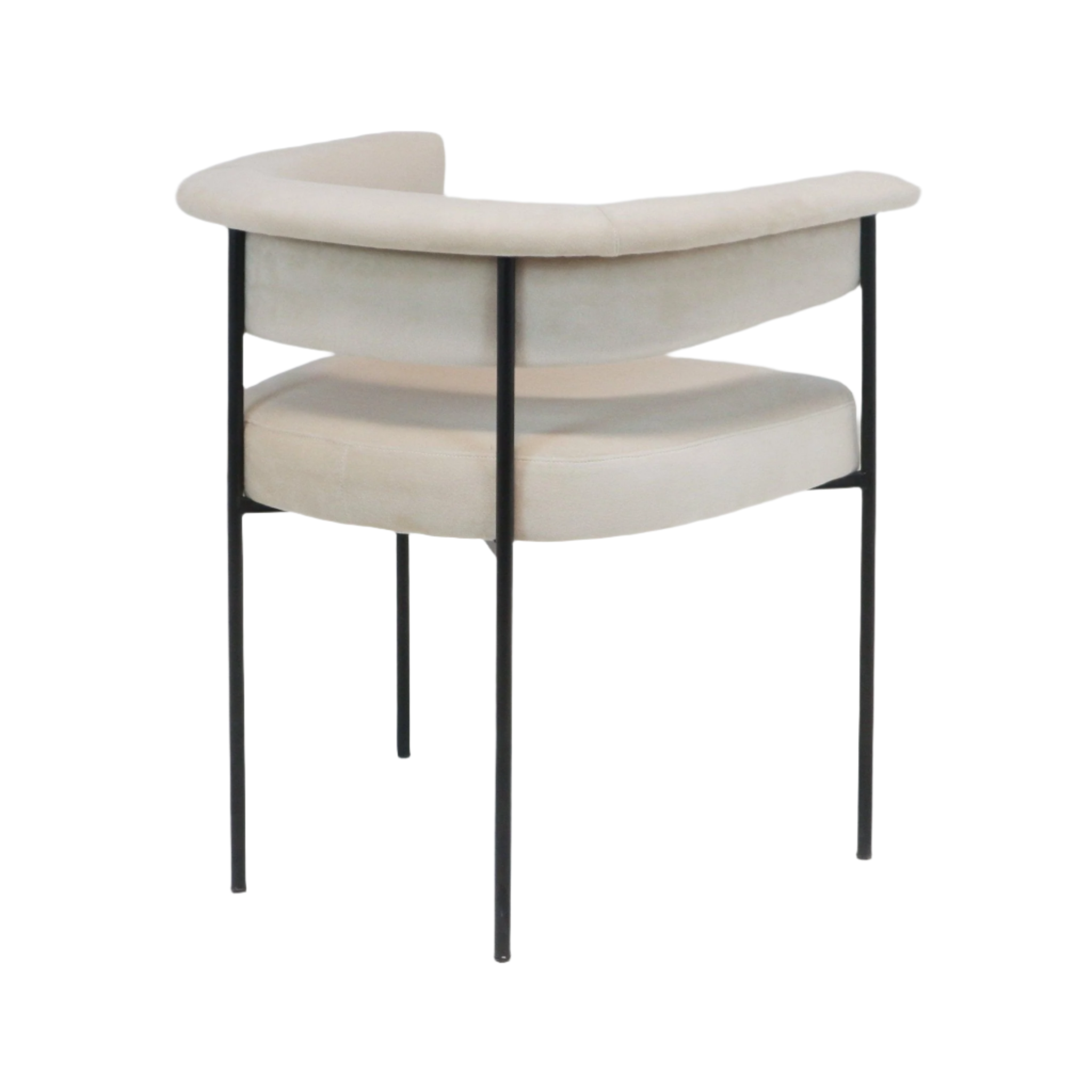 Mikra Dining Chair Cream Boucle - INTERIORTONIC