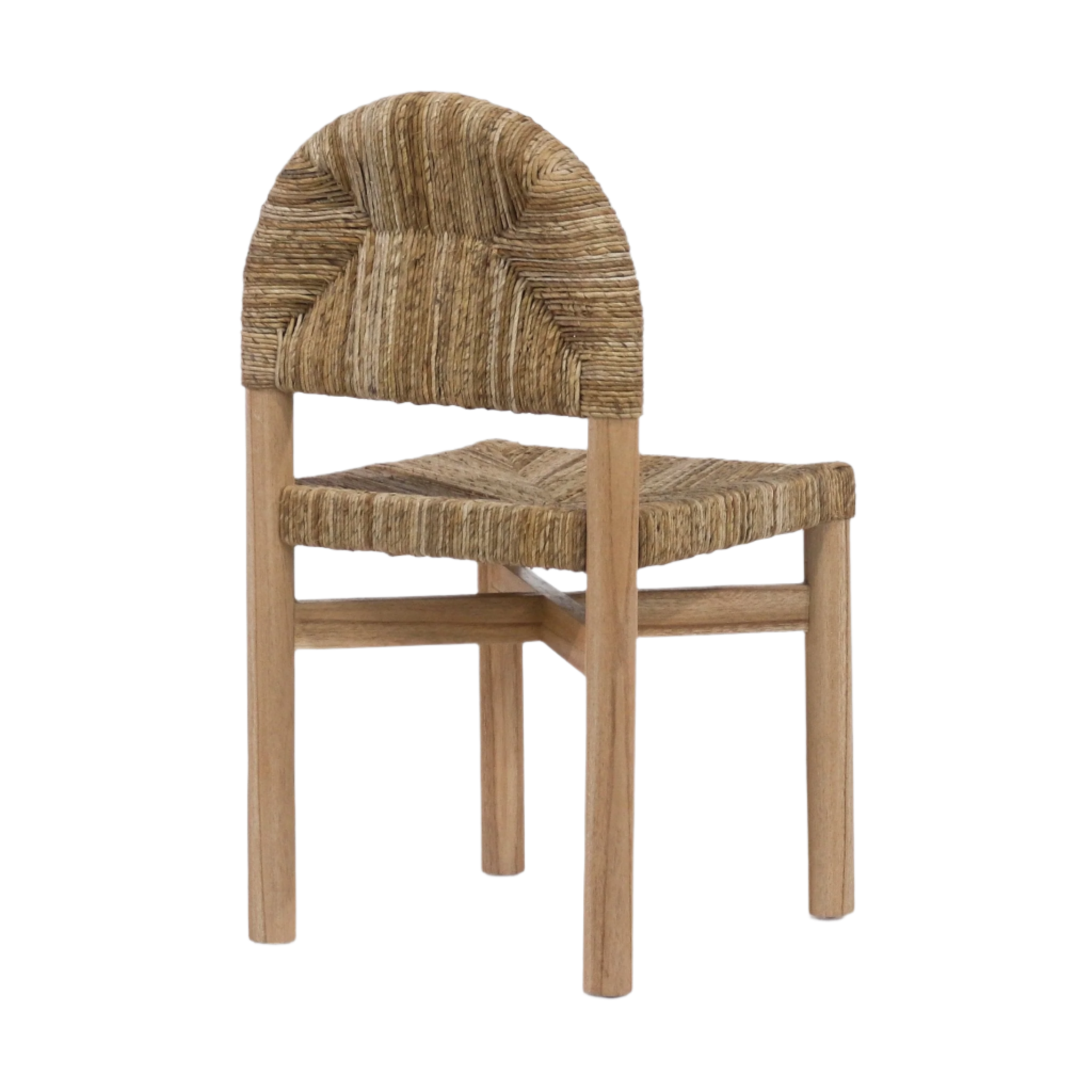 Sarande Dining Chair In Teak And Seagrass - INTERIORTONIC