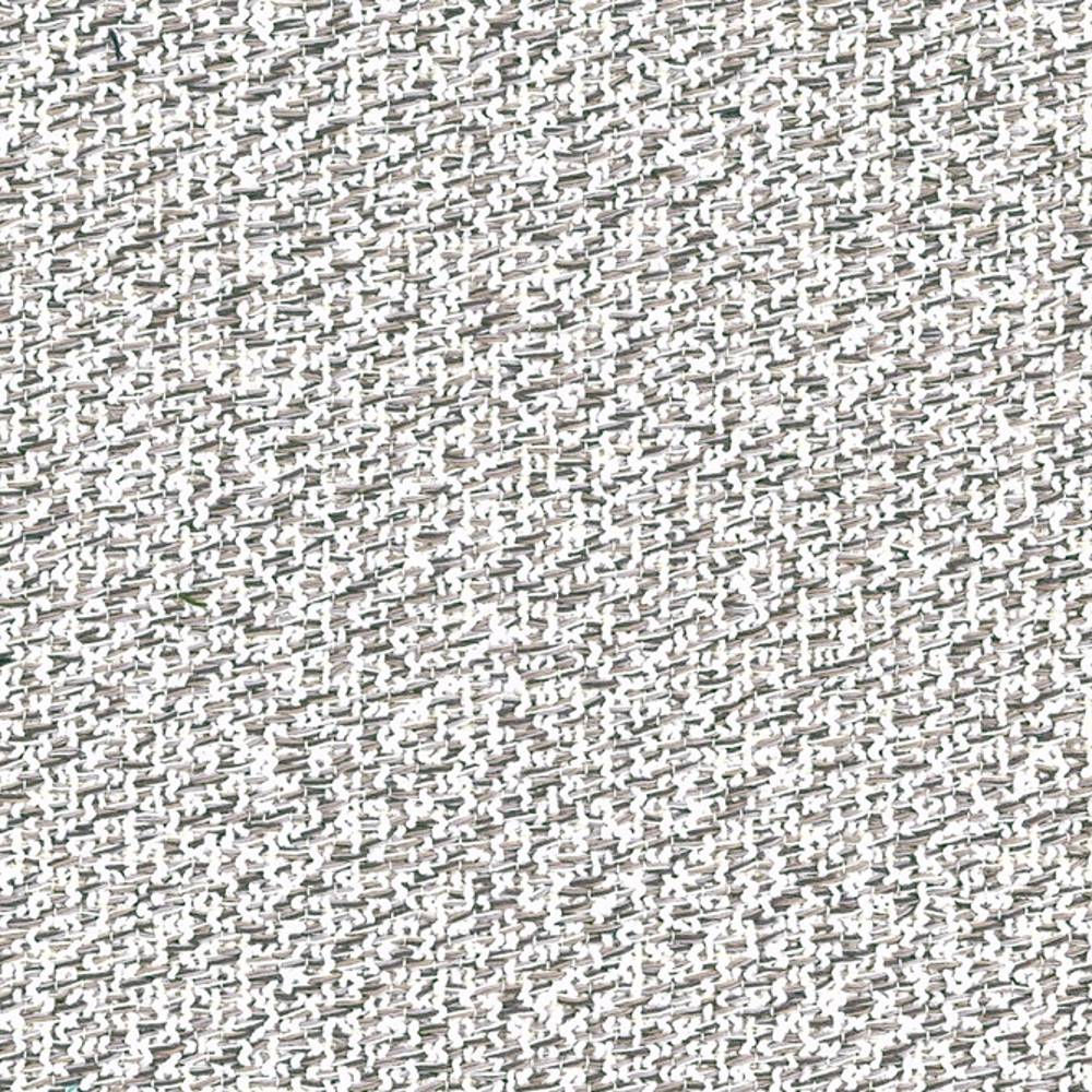 Close-up of beige woven upholstery fabric showing textured weave and subtle heathering, 38% rayon and 62% polyester, suitable for contemporary sofa upholstery in a neutral palette.