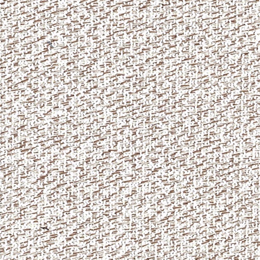 Close-up of neutral beige woven sofa upholstery fabric showing a textured looped weave; 38% rayon and 62% polyester composition, suited for contemporary and modern interiors.
