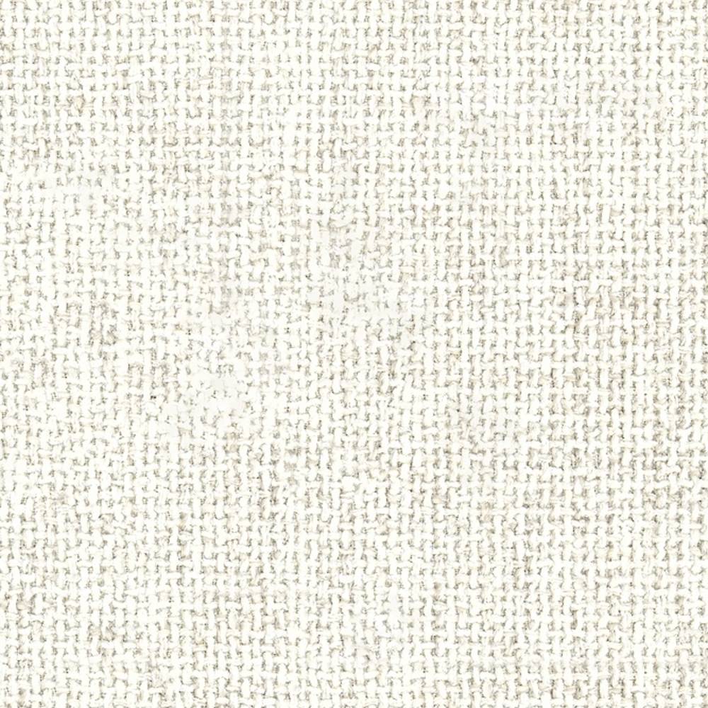 Close-up of a cream woven upholstery fabric showing a textured basket weave; 54% rayon, 7% acrylic and 39% triacetate blend for modern sofas and office seating.