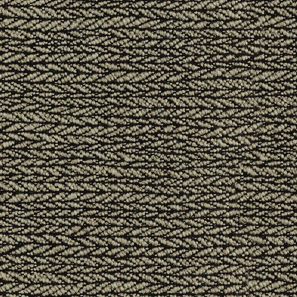 Close-up of neutral looped upholstery fabric in a wool-blend (18% wool, 47% acrylic, 35% polyester), showing a dense two-tone beige and dark zigzag texture suitable for sofa upholstery and indoor use.