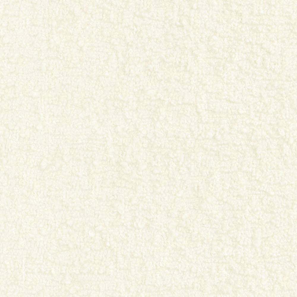 Close-up of cream contemporary upholstery fabric showing a soft, slightly nubby texture; 30% wool, 51% acrylic and 19% polyester blend designed for sofa use.