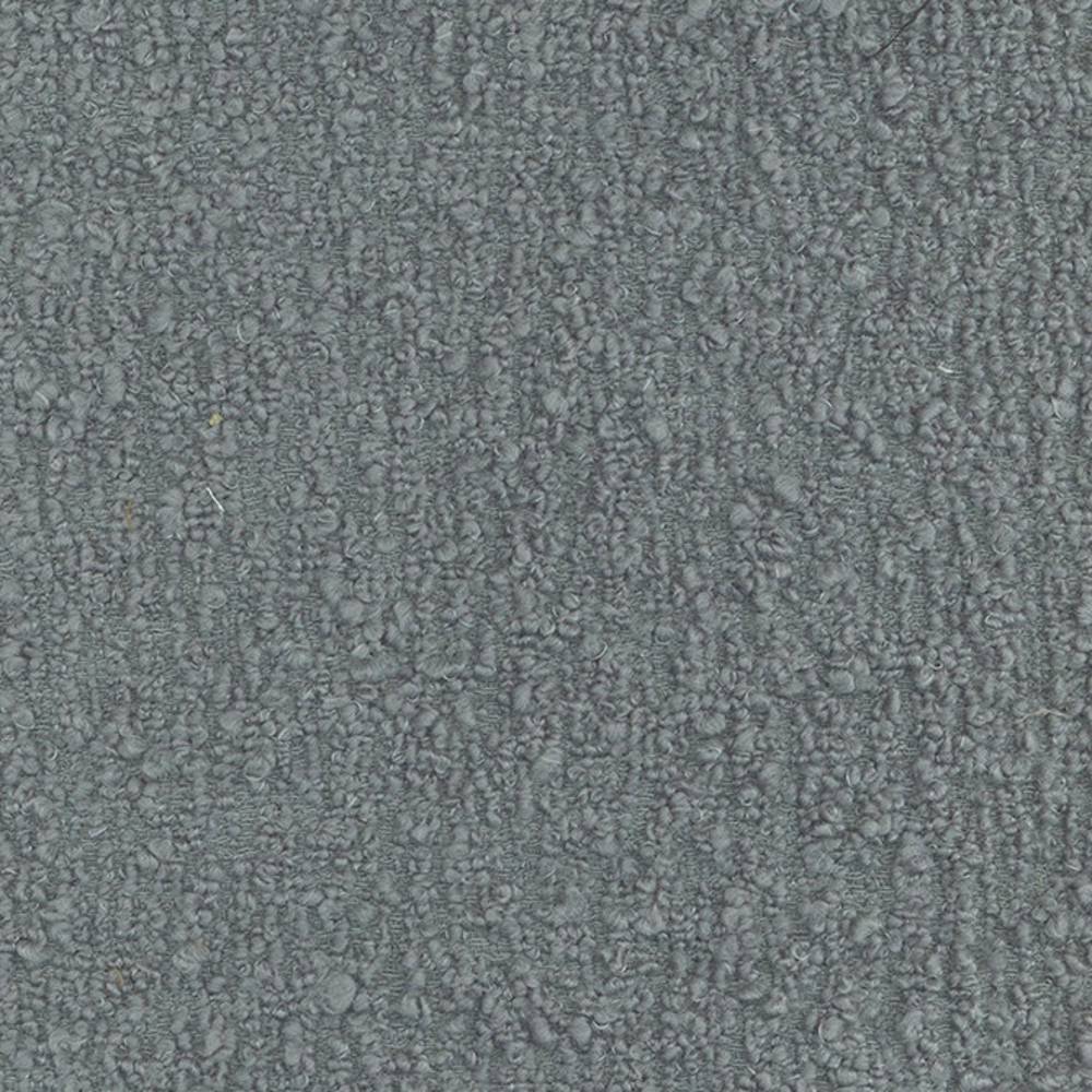 Close-up of a cream wool-blend upholstery fabric (30% wool, 51% acrylic, 19% polyester) showing a dense looped bouclé texture ideal for contemporary sofas.