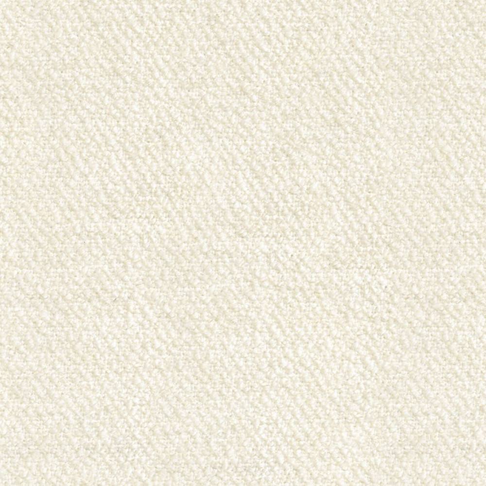 Close-up of cream boucle upholstery fabric showing a soft, dense looped texture in a wool, linen, viscose, acrylic and polyester blend for sofa upholstery.