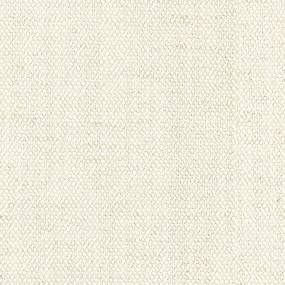 Close-up of off-white woven upholstery fabric showing a tight, pebble-like texture; contemporary sofa fabric made from a 14% wool, 3% linen, 52% acrylic and 31% polyester blend.
