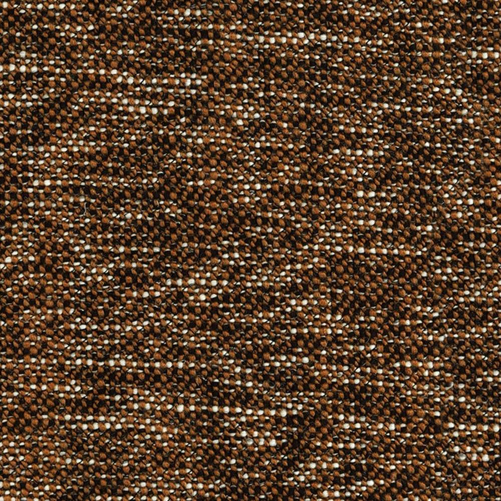 Close-up of brown and cream speckled woven upholstery fabric with a looped texture, heavy-duty wool-acrylic-polyester blend ideal for contemporary sofas.