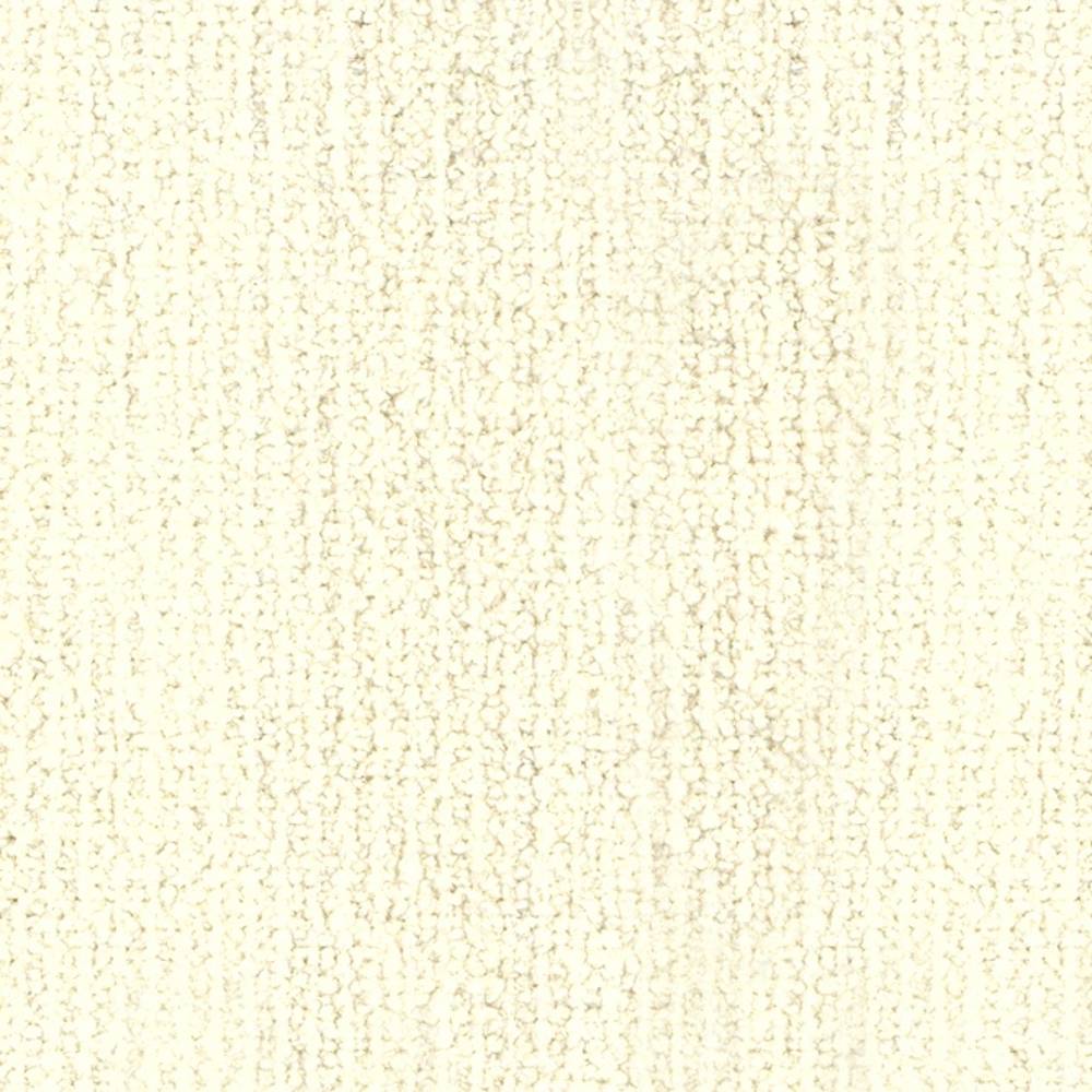 Close-up of cream boucle-look upholstery fabric showing a soft looped texture and neutral ivory-beige tone, suitable for contemporary sofas; fabric composition 30% wool, 42% acrylic, 28% triacetate.