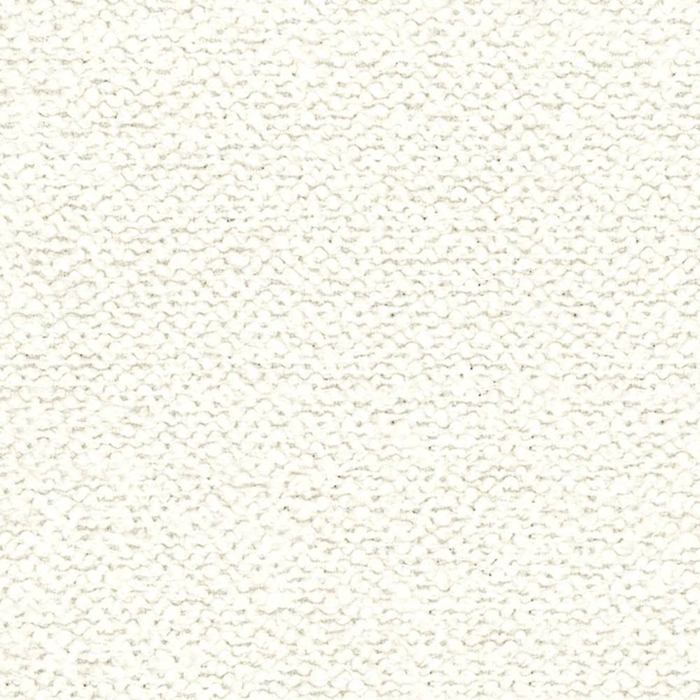 Close-up of cream boucle upholstery fabric showing dense looped texture and soft neutral tone, ideal for contemporary sofa upholstery; blended fibers: 12% wool, 25% acrylic, 63% triacetate.
