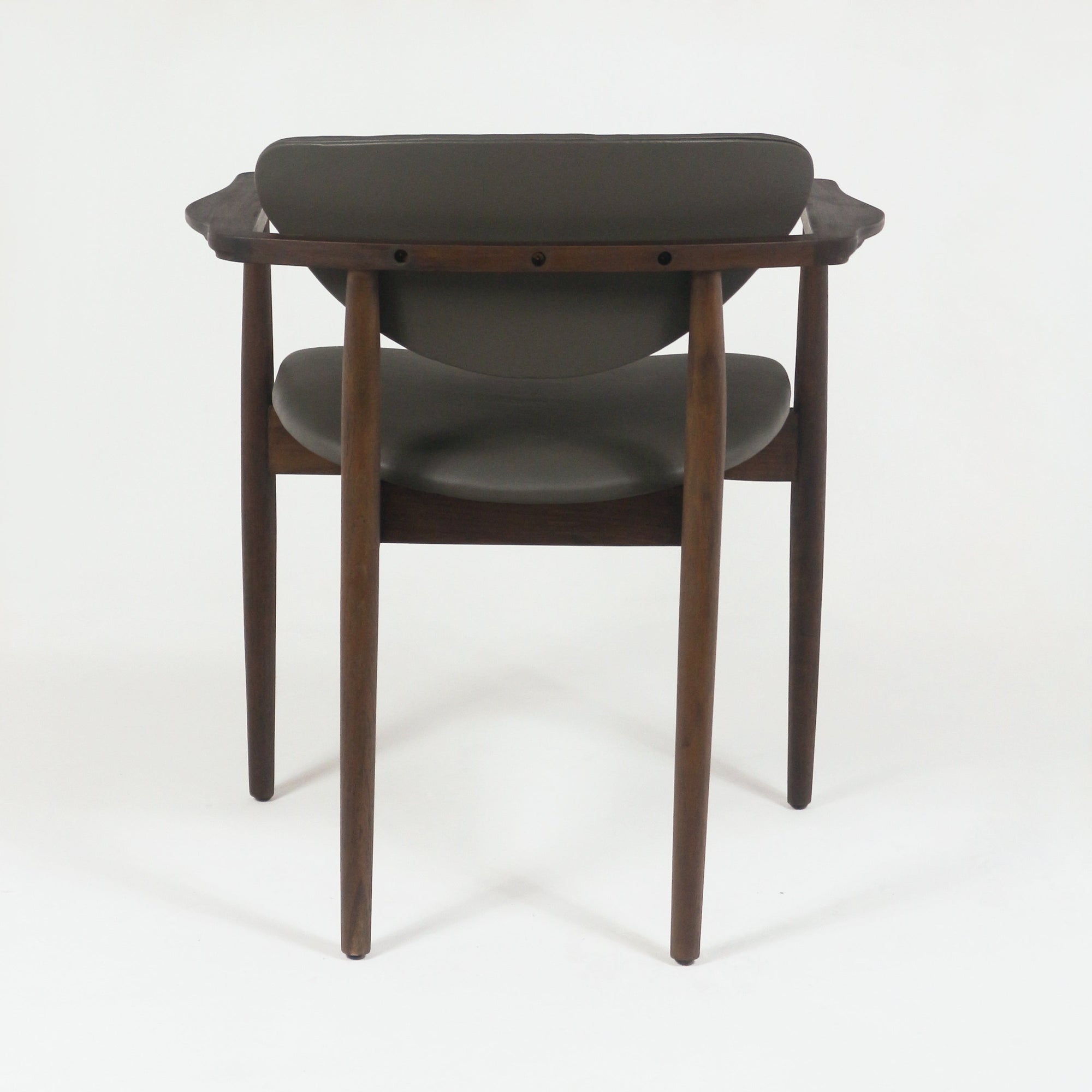 Eugene Teak & Leather Dining Chair - INTERIORTONIC