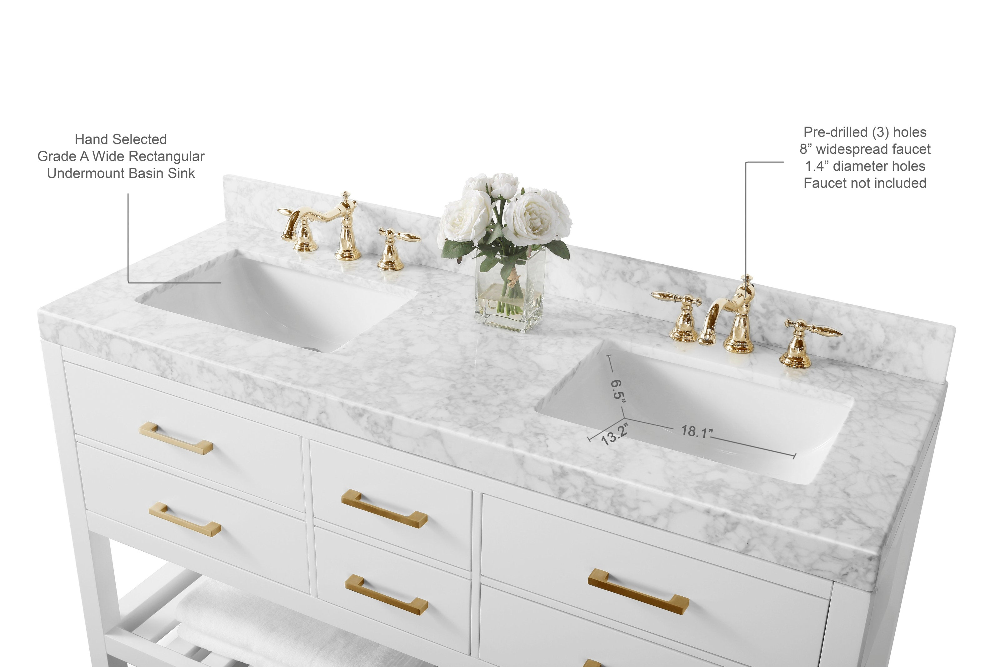 Surin 60" Double Sink Vanity