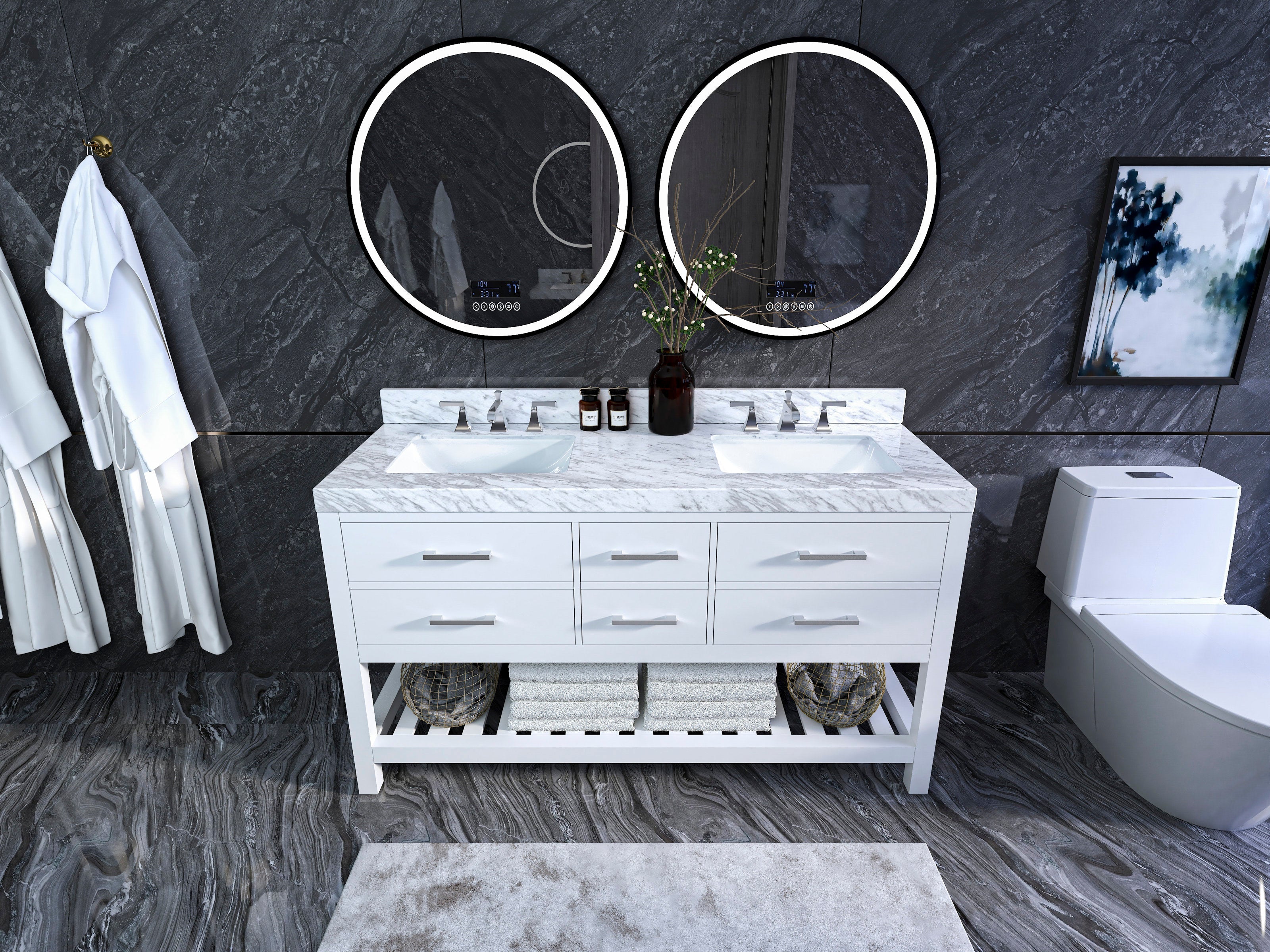 Surin 60" Double Sink Vanity