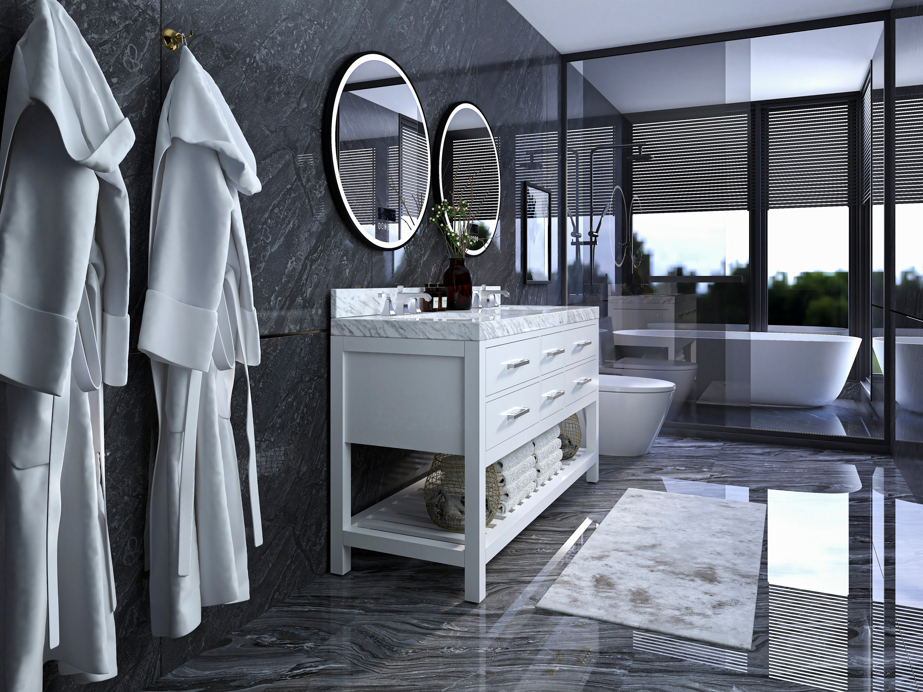 Surin 60" Double Sink Vanity