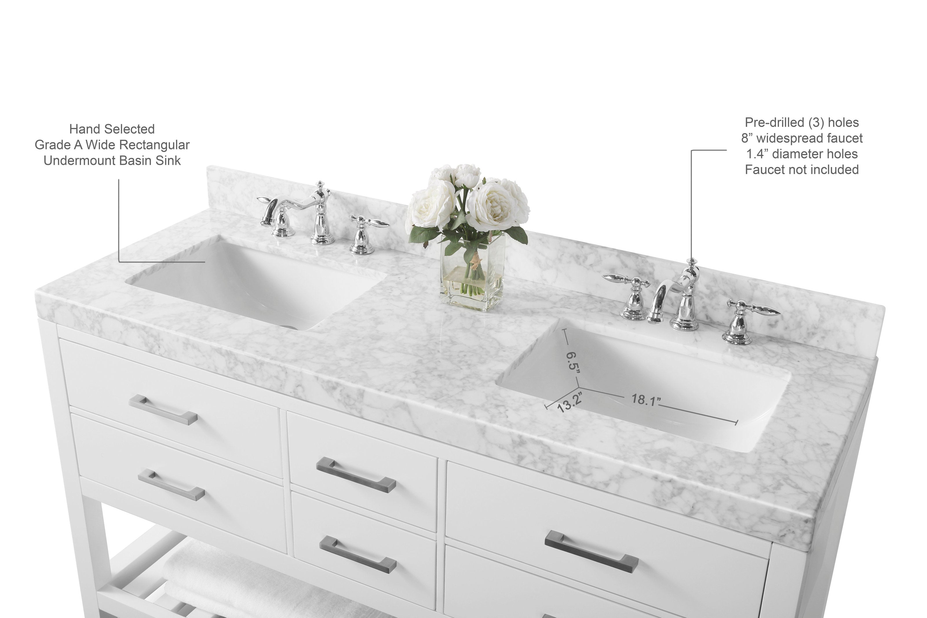 Surin 60" Double Sink Vanity