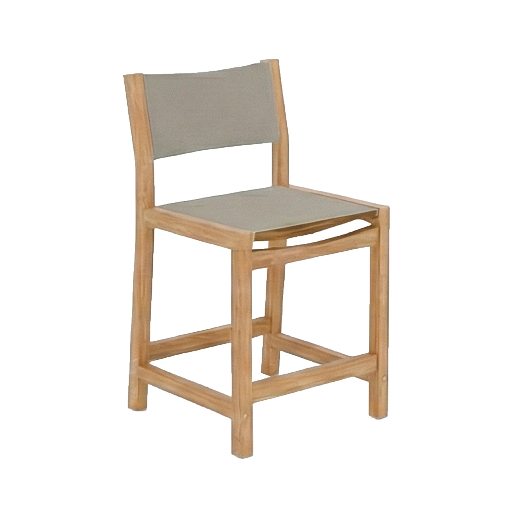 Frederic Armless Teak Outdoor Bar Stool