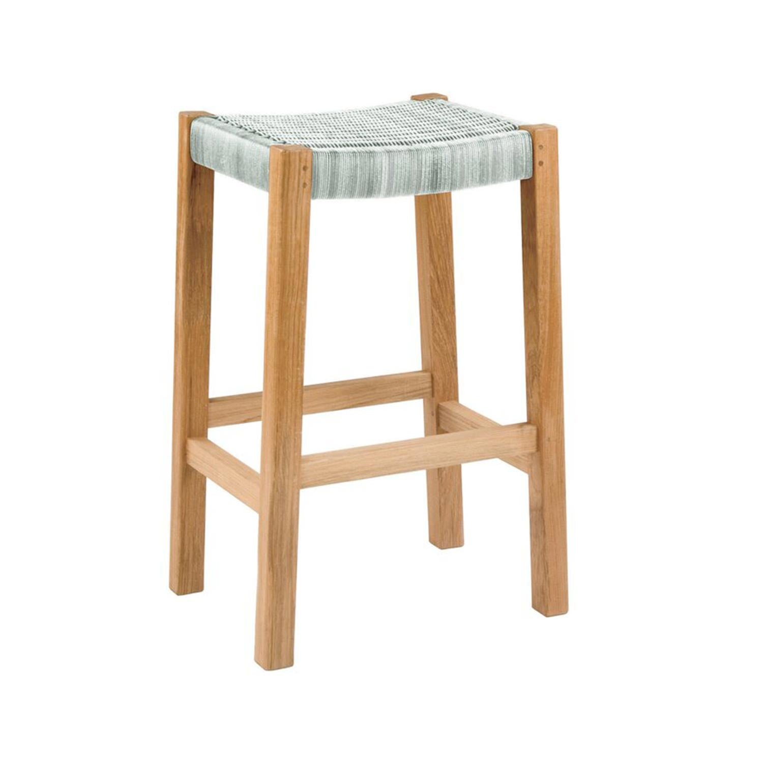 Henri Backless Teak Outdoor Bar Stool