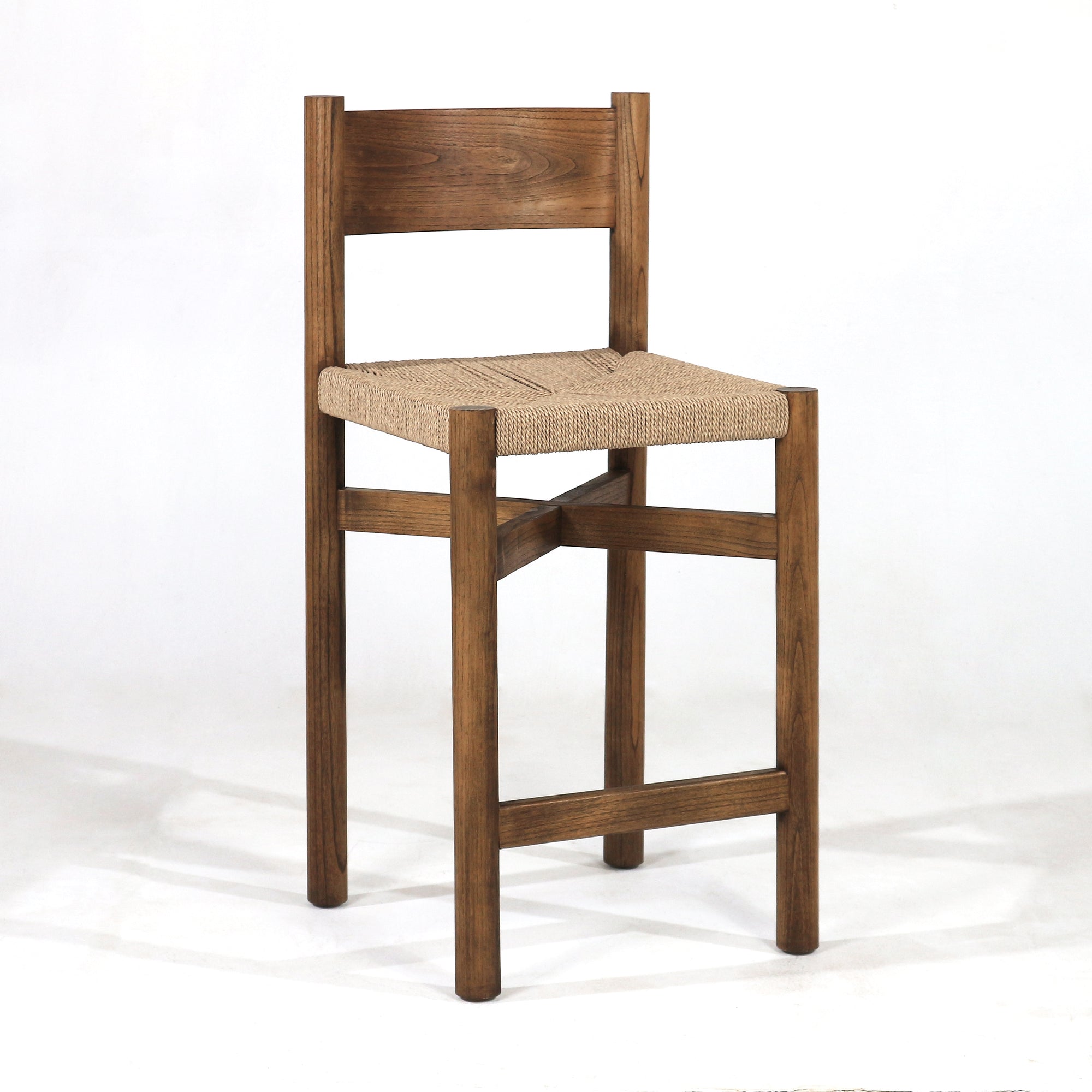 Tabouret de comptoir Mylan Brown & Polypropylane