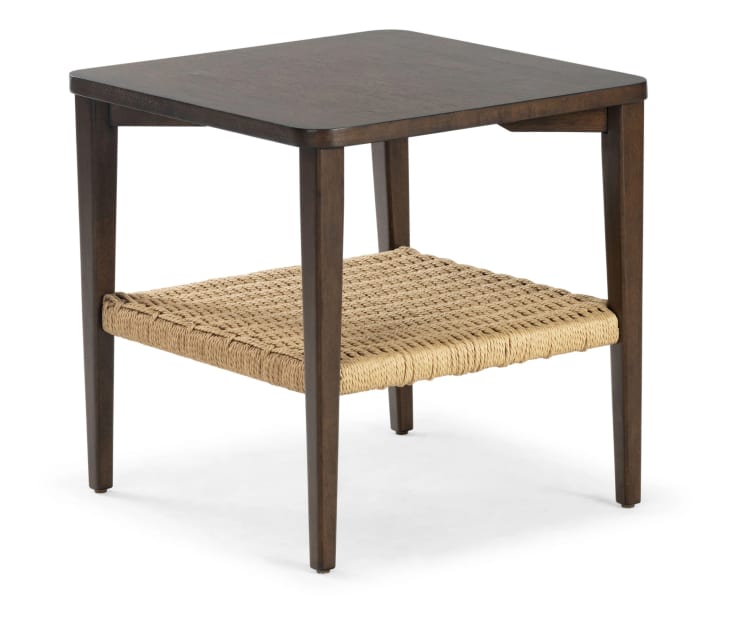 Loparasi Table de nuit marron moyen avec cordon en papier