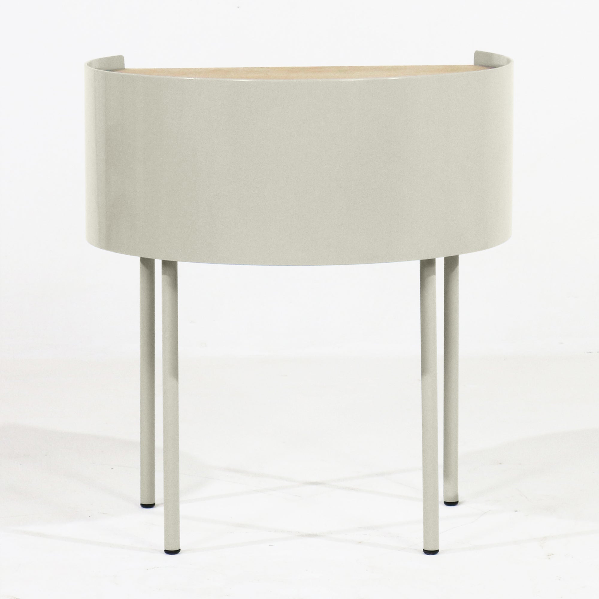 Veilleuse Nightstand With White Oak And Light Gray PC