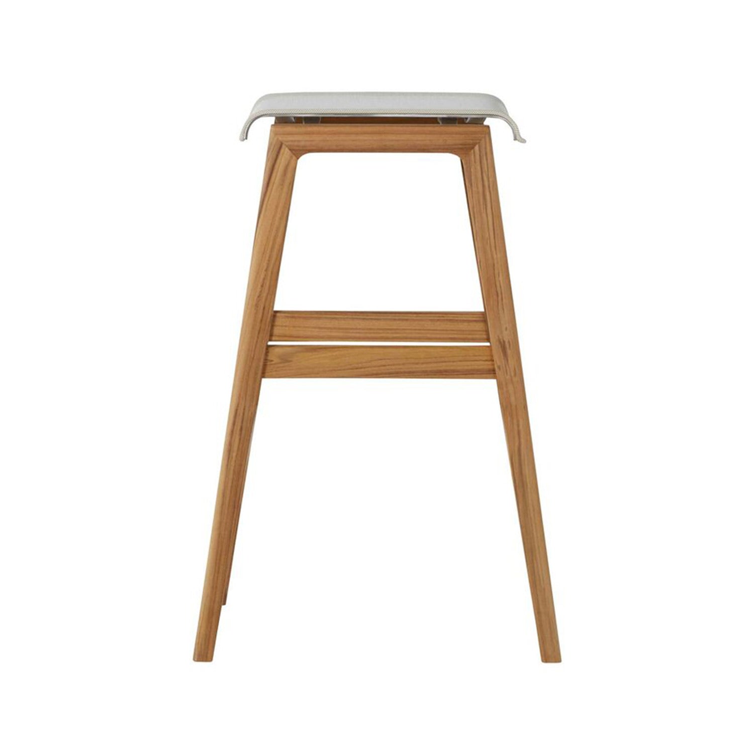 Laurent Backless Teak Outdoor Bar Stool