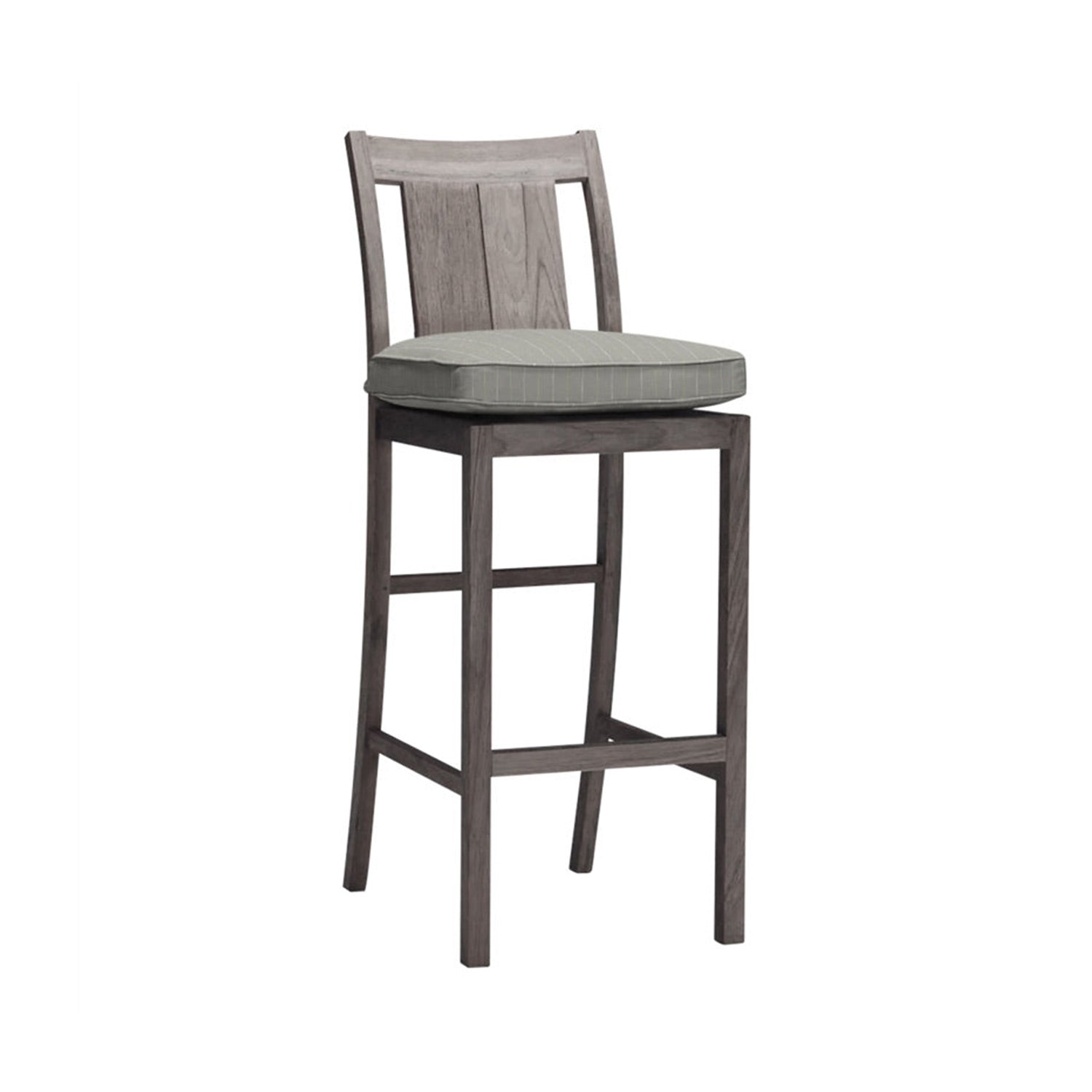 Leopold Armless Teak Outdoor Bar Stool