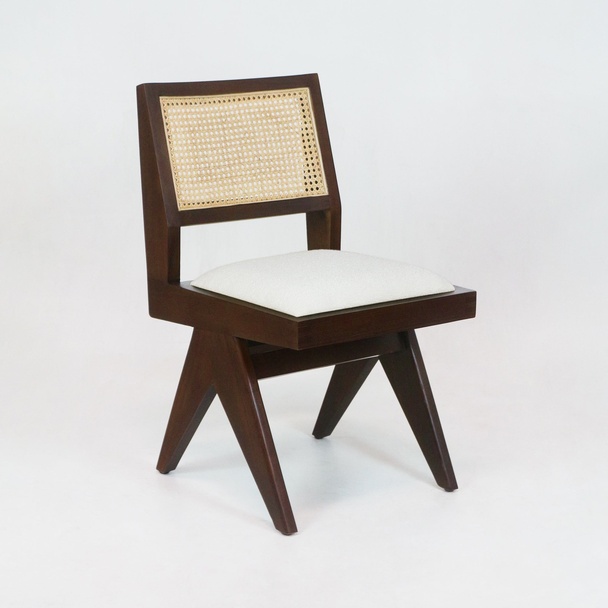 Upholstered Jeanneret Armless Side Chair