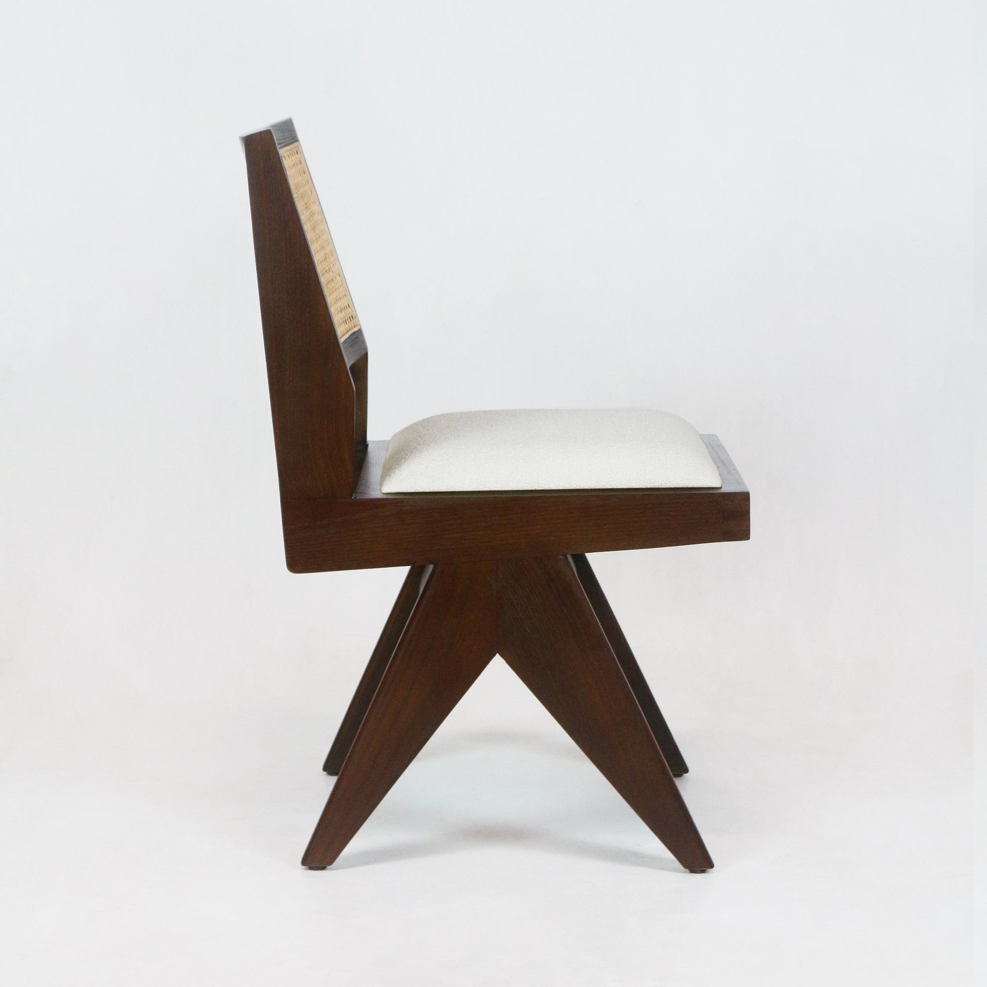 Upholstered Jeanneret Armless Side Chair