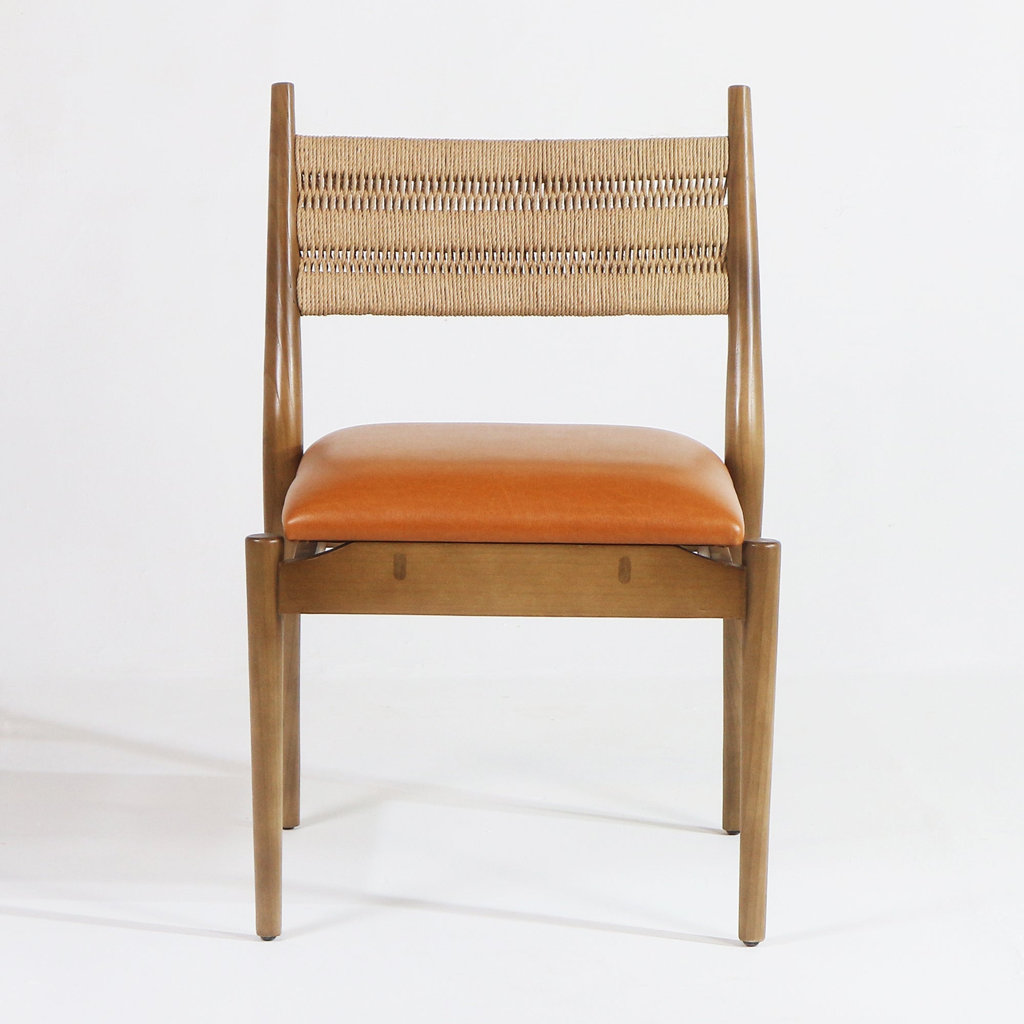 Samsara Leather & Rope Back Side Chair